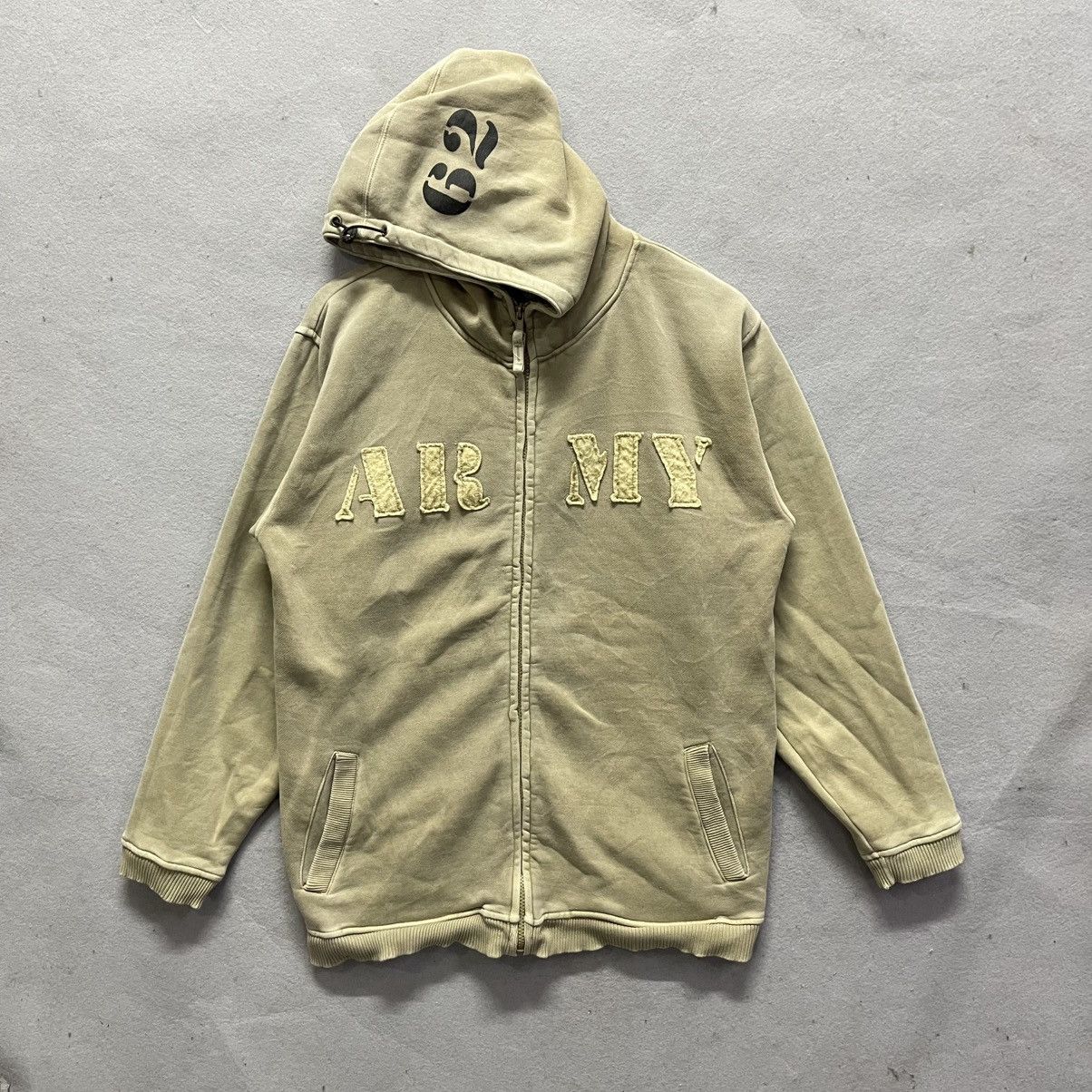 Japanese Brand Vintage First Parking “ARMY” Zip Hoodie – L Size US L / EU 52-54 / 3 - 2 Thumbnail