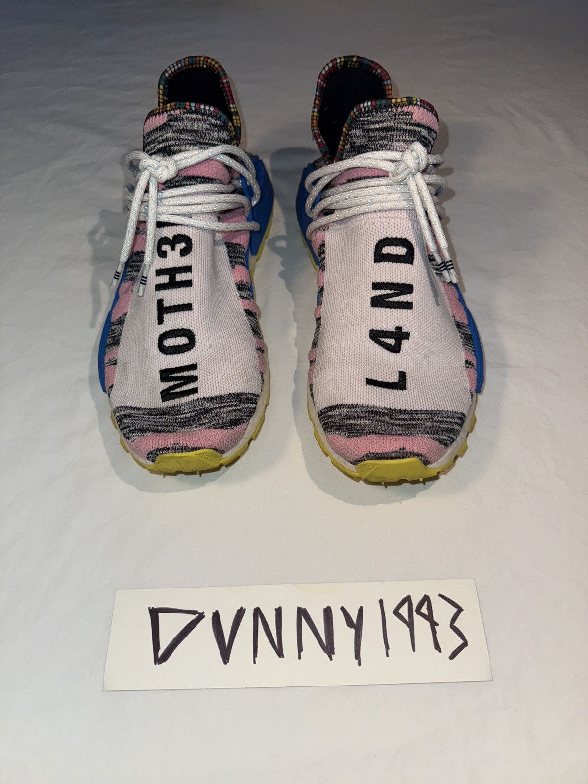 Adidas × Pharrell NMD Hu “MOTH3R” Size US 12 / EU 45 - 6 Thumbnail