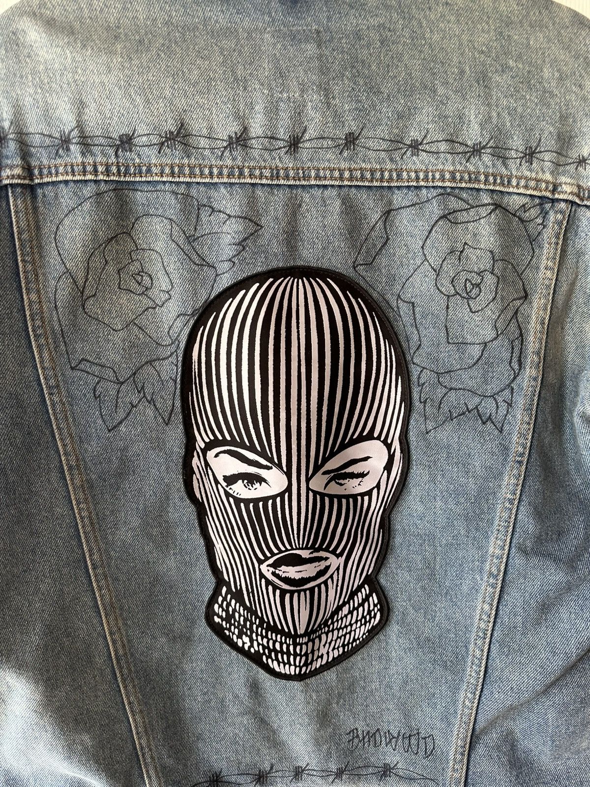 Supra BADWOOD x Supra Custom Art Jean Jacket Size L / US 10 / IT 46 - 4 Thumbnail
