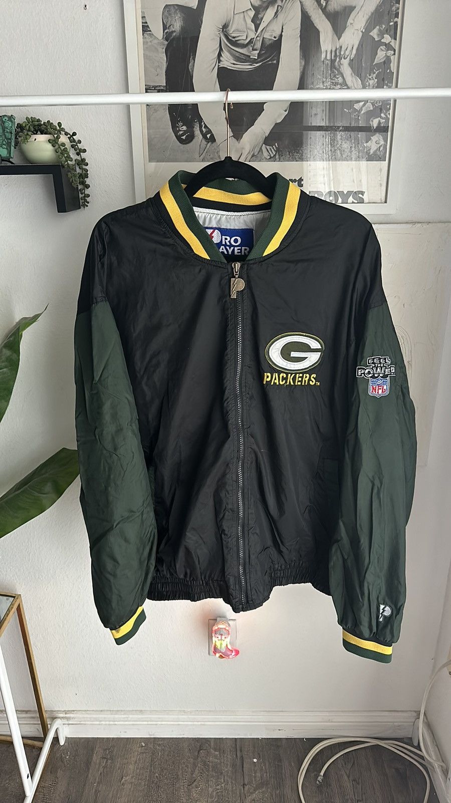 Pro Player × Vintage Vintage pro players Green Bay Packers light weight jacket Size US XL / EU 56 / 4 - 1 Thumbnail