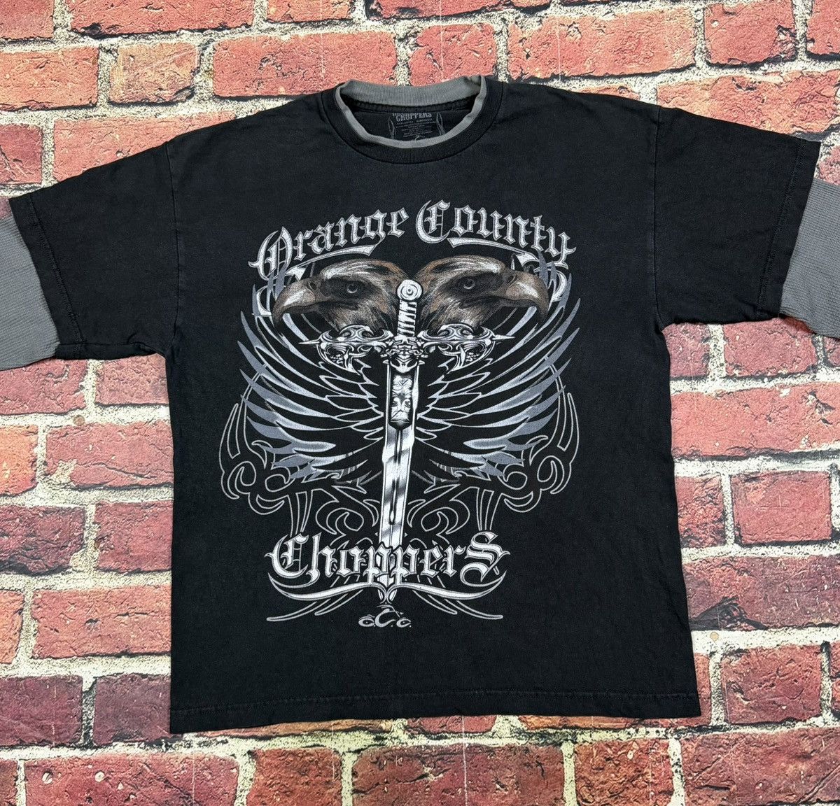 West Coast Choppers Orange County Choppers Thermal Tribal Sword Long Sleeve Tee Size US L / EU 52-54 / 3 - 2 Thumbnail