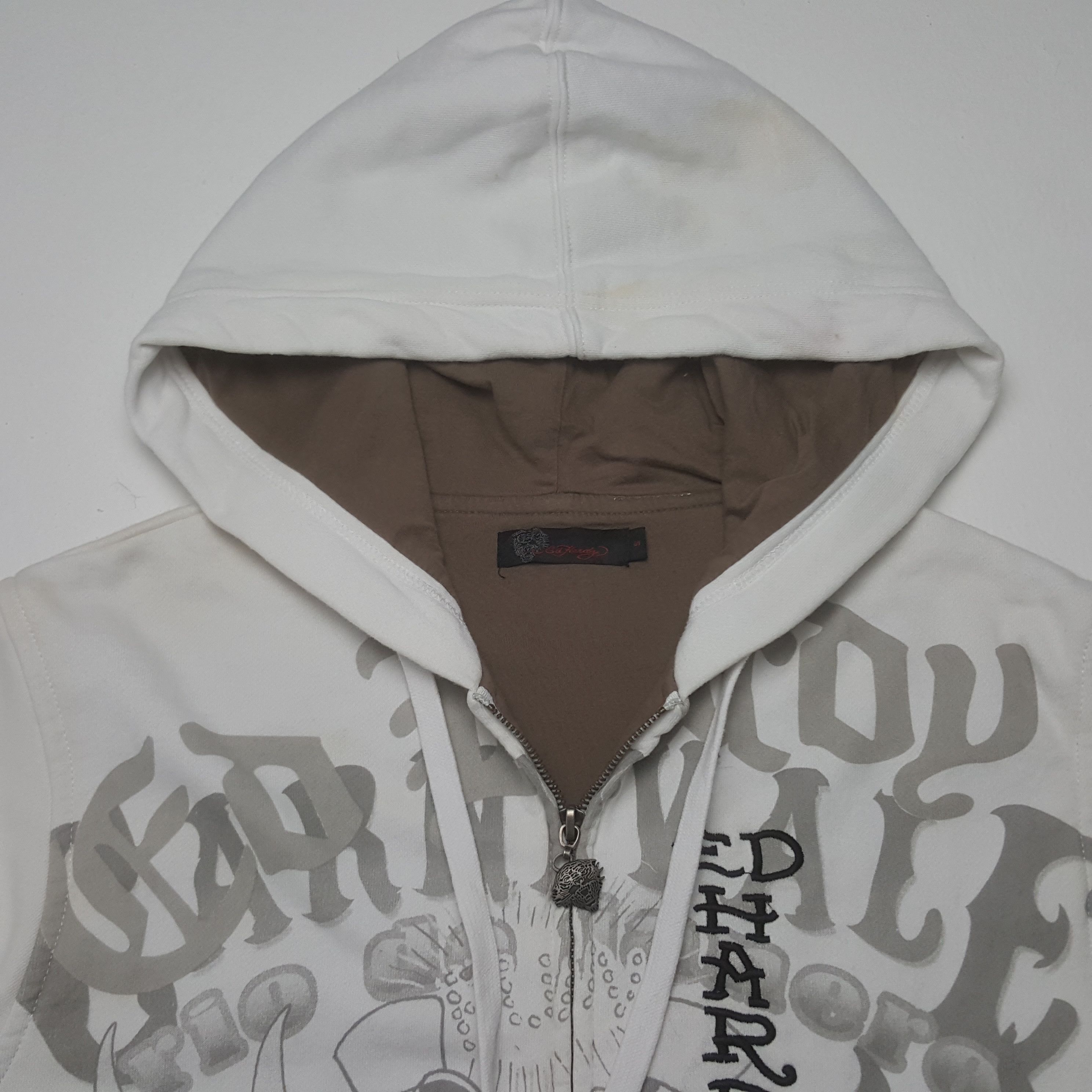 Ed Hardy × Vintage Vintage Ed Hardy by Christian Audigier Zipper Hoodies Size S / US 4 / IT 40 - 5 Thumbnail