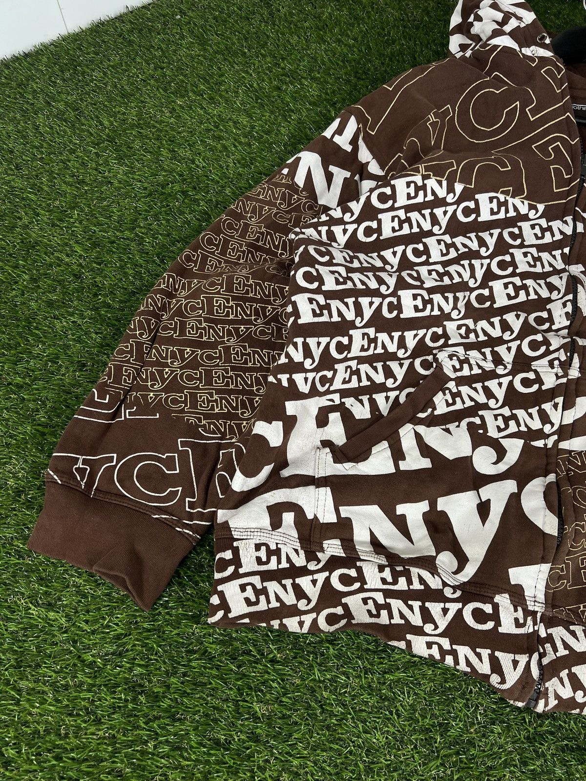 Enyce Vintage Enyce Patchwork Hoodie Size US XL / EU 56 / 4 - 5 Thumbnail