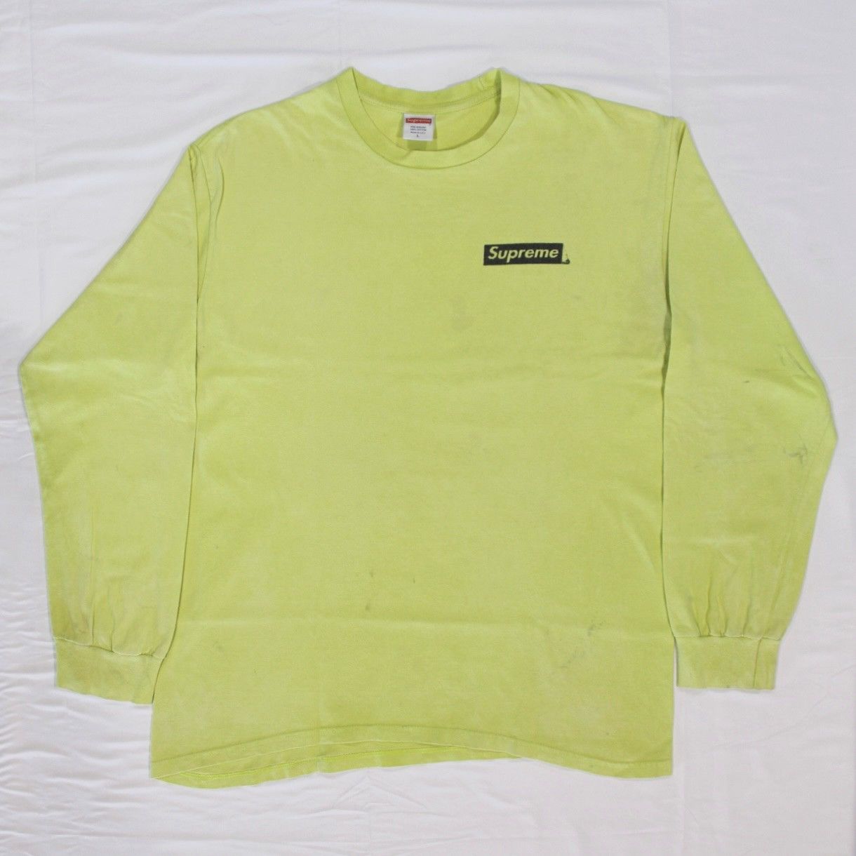 Size Large - Supreme Sacred Unique L/S Tee Neon Green : SS20