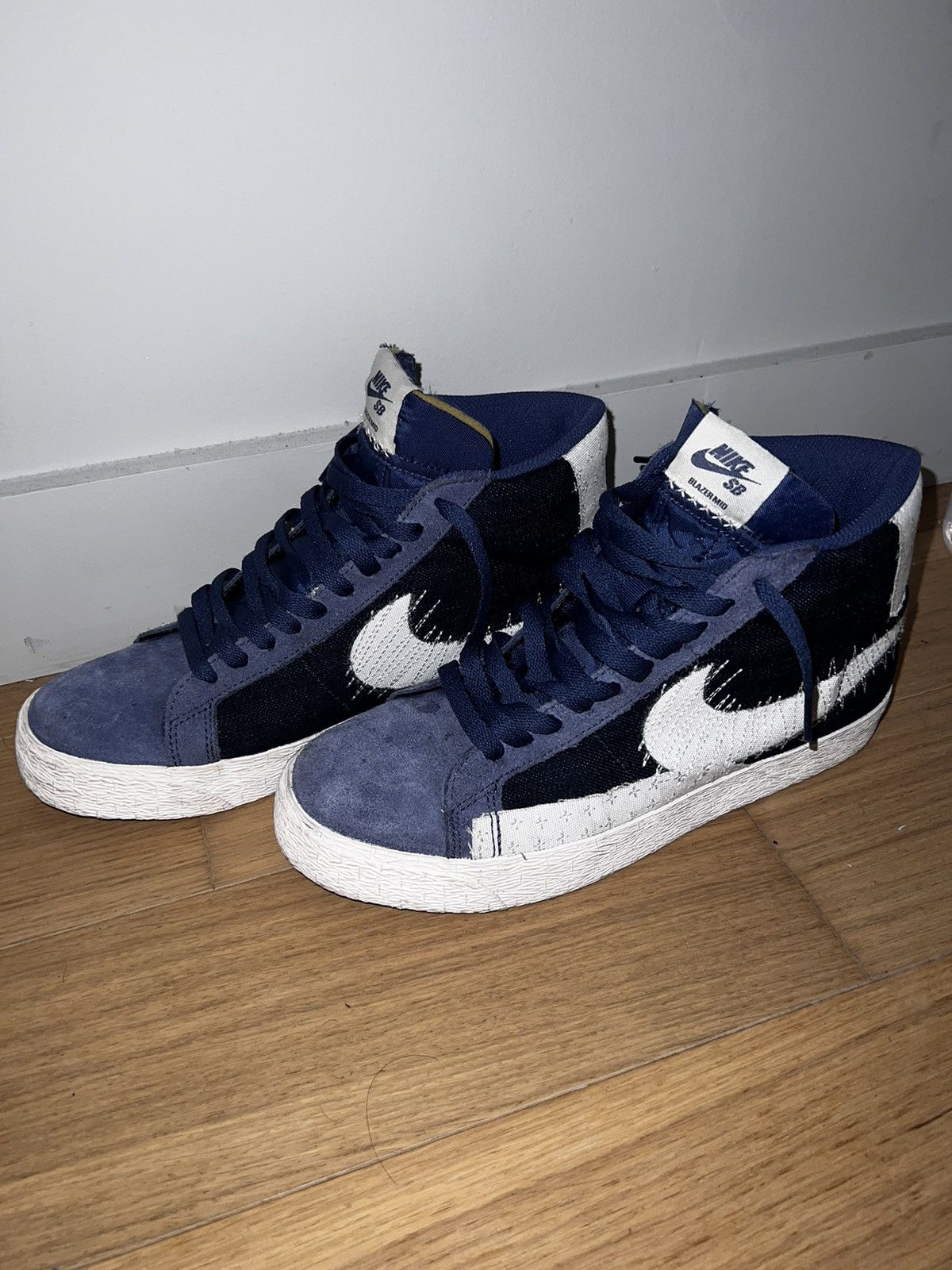 Nike Nike Blazer High "Sashiko" Blue Size US 9 / EU 42 - 7 Thumbnail