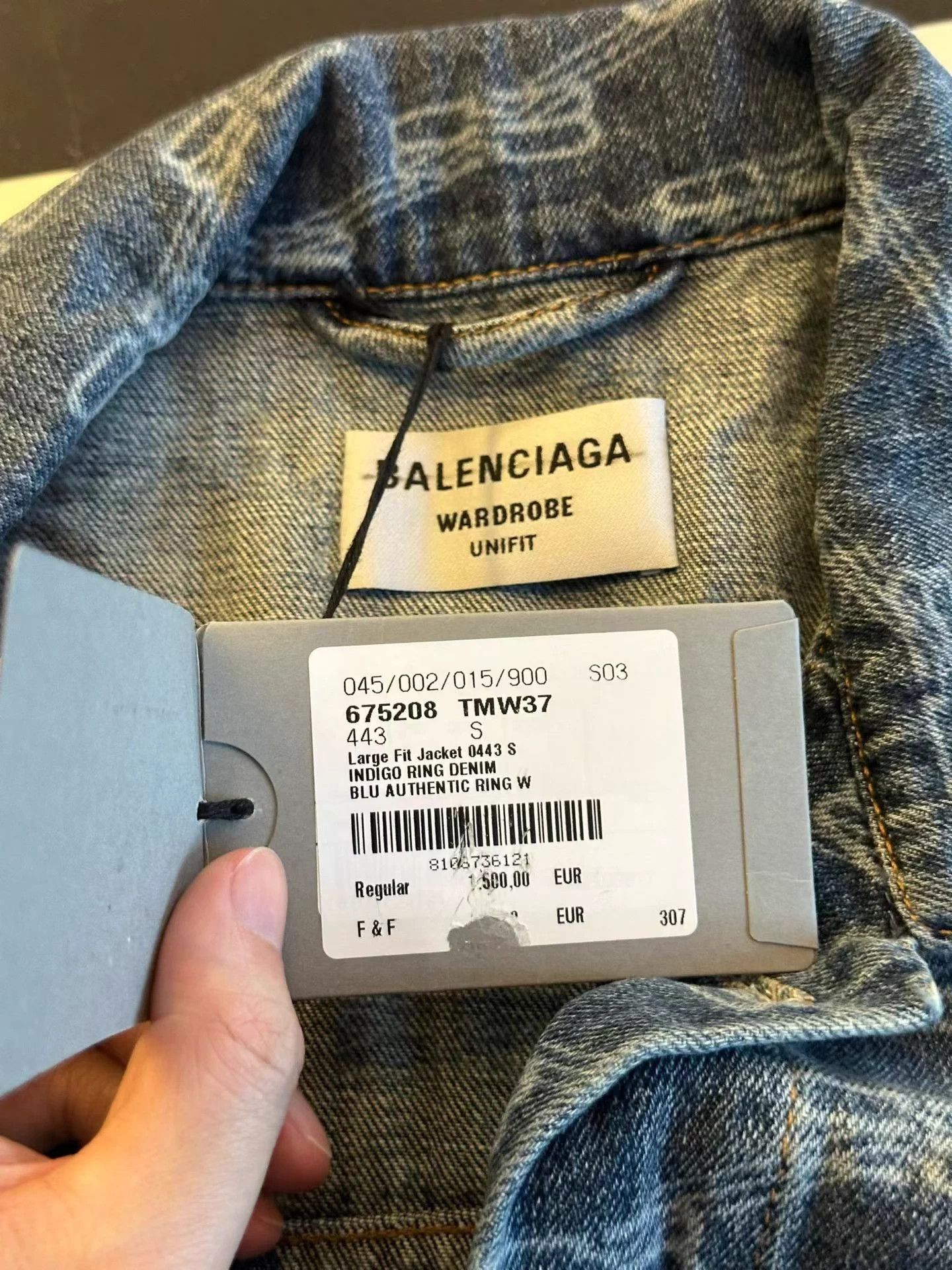 Balenciaga Balenciaga allover print denim jacket size S new with tags Size US S / EU 44-46 / 1 - 4 Thumbnail