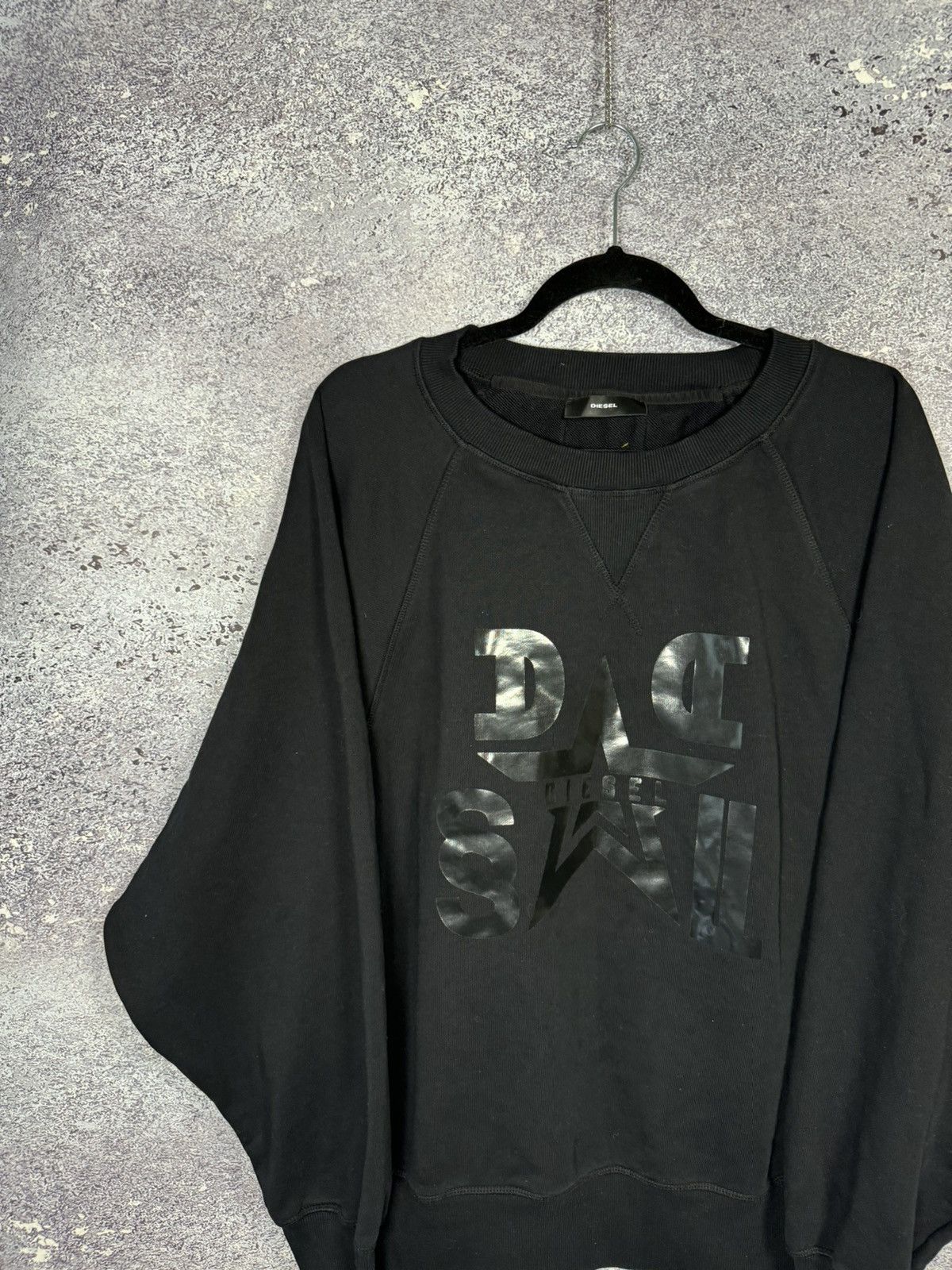 Diesel Diesel Sweatshirt Black Logo Streetwear XL Size Size US XL / EU 56 / 4 - 3 Thumbnail