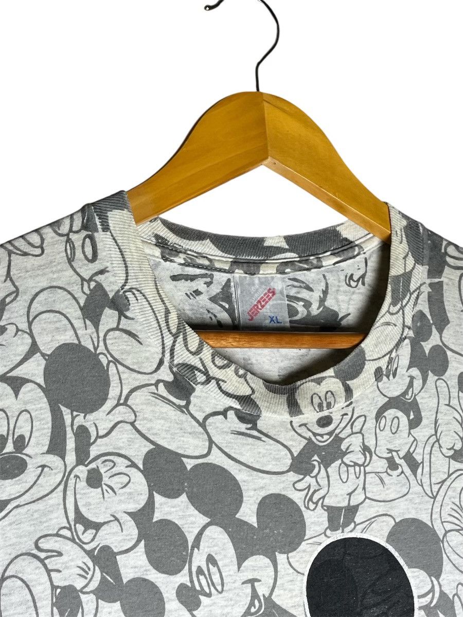 Jerzees × Mickey Mouse × Vintage Vintage 90's Mickey Mouse Allover Print Tee Size US XL / EU 56 / 4 - 5 Thumbnail