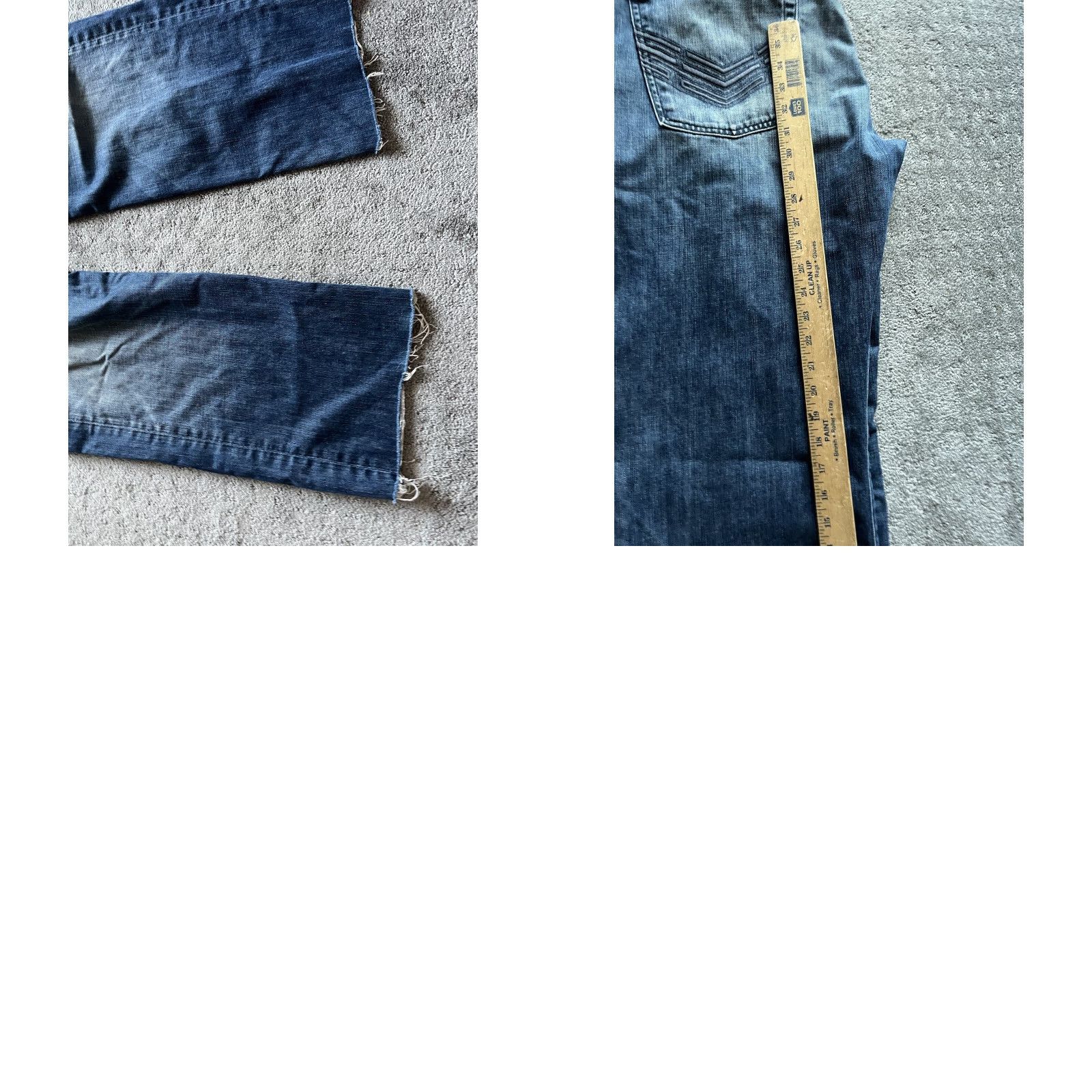 7 For All Mankind 7 FOR ALL MANKIND Jeans Relaxed Men Mid Rise Blue 36 Denim 5-Pocket Zipper Button Inseam 31 Socket Cut Off Hemmed Vintage No Size US 36 / EU 52 - 8 Thumbnail