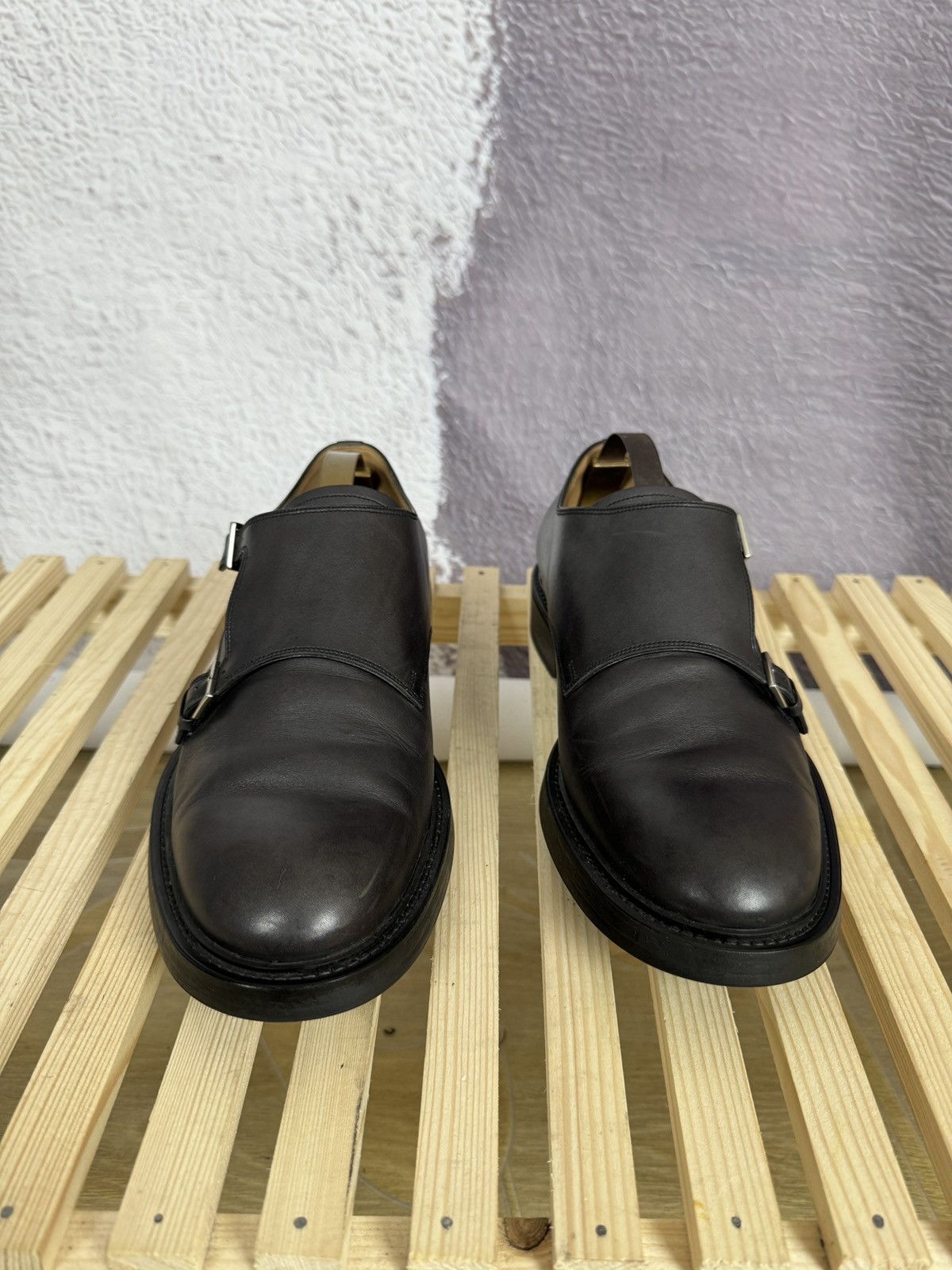 Bally Bally Switzerland double monk leather casual formal shoes Size US 9 / EU 42 - 5 Thumbnail