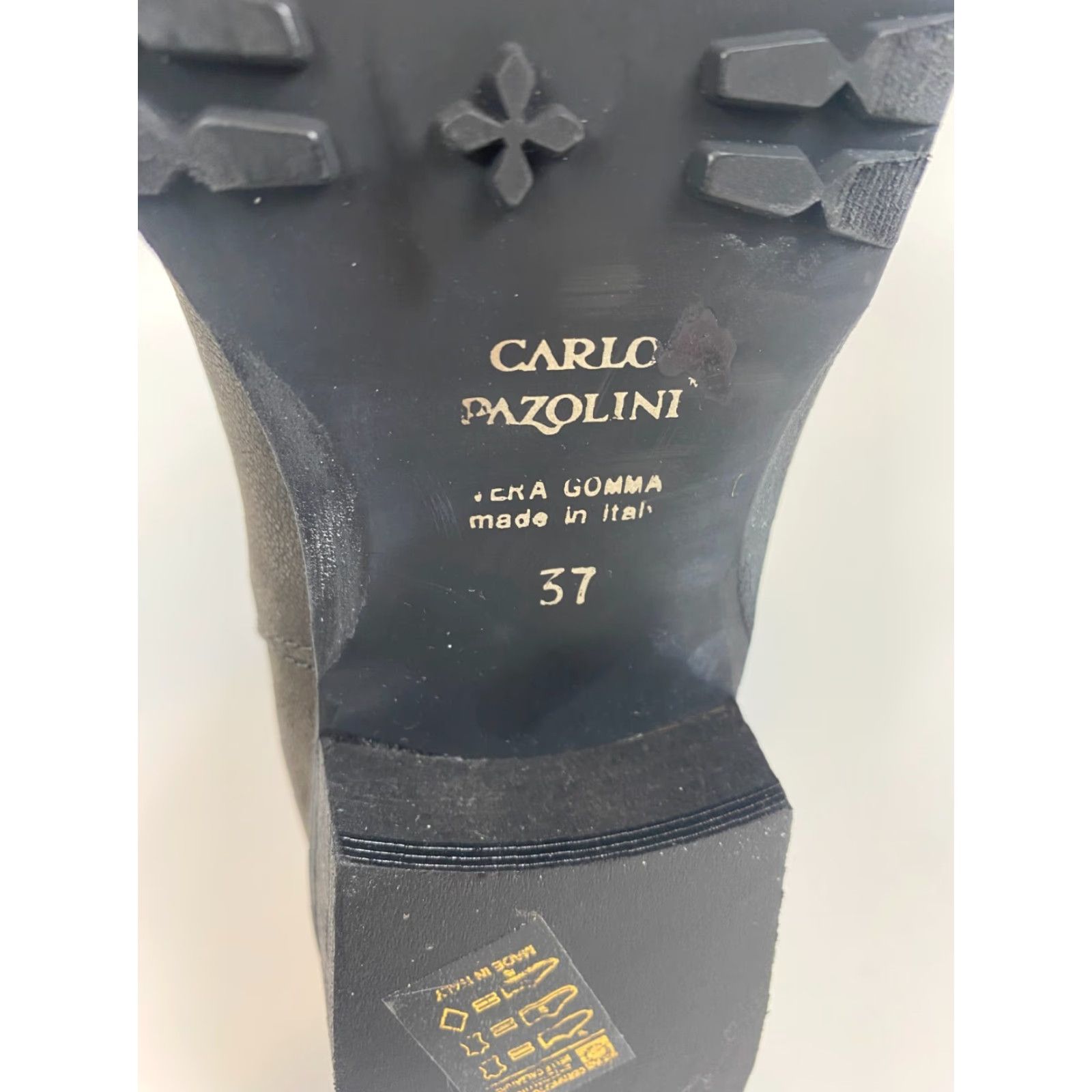 Vintage Carlo Pazolini Vera Gomma Leather Boots Women EU 37 US 6.5 Gray Boots, 100% Leather, Pull On, Italy, NWOB, Vera Gomma, Bootie Size US 7 / IT 37 - 6 Thumbnail