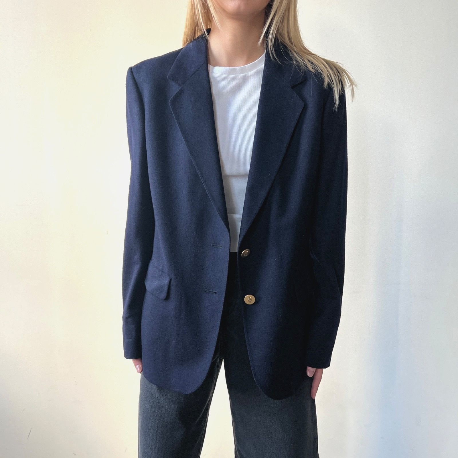 Aquascutum Aquascutum Vintage Wool Tailored Blazer Jacket 9725AC Size M / US 6-8 / IT 42-44 - 4 Thumbnail
