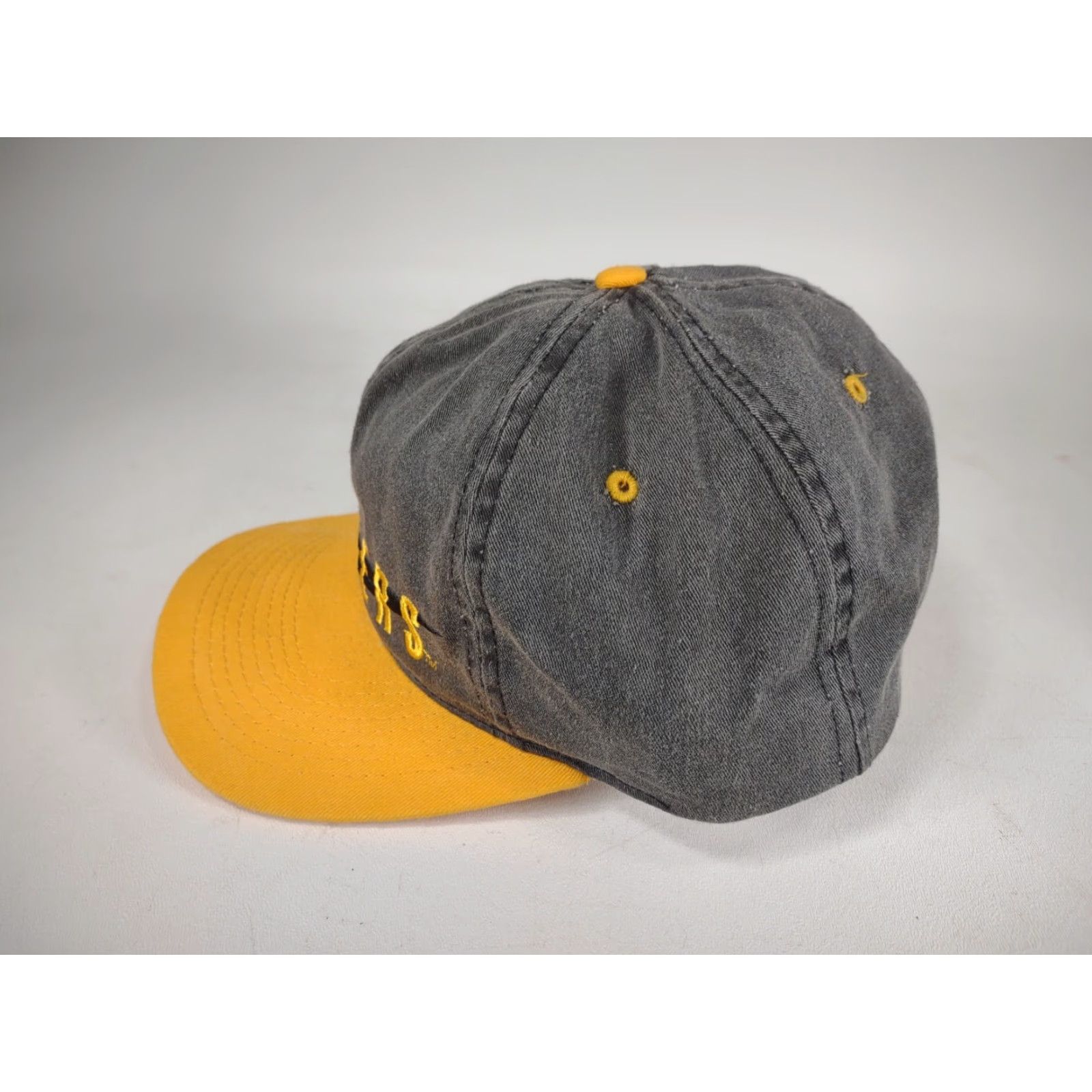 Vintage VINTAGE Mainland Sewing Mills Pittsburgh Steelers Sample Not for Sale Snapback Hat Size ONE SIZE - 3 Thumbnail
