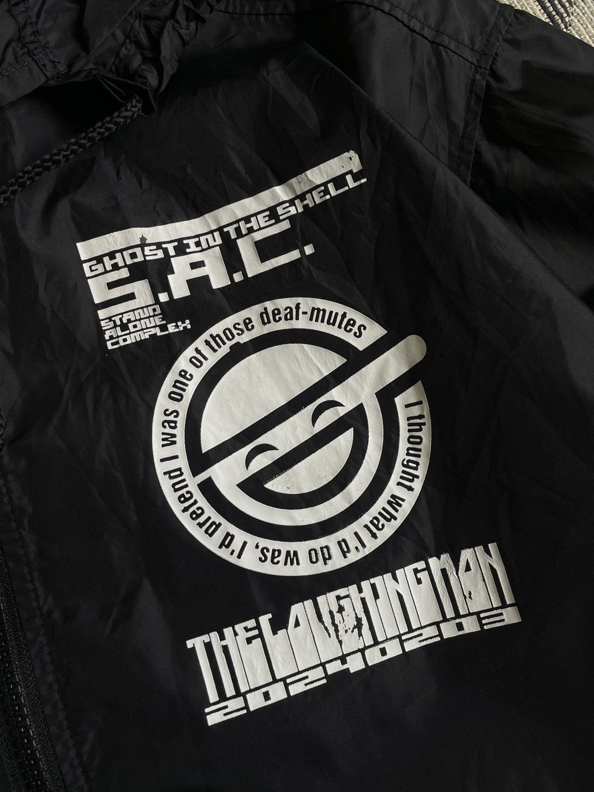Anime Vintage Ghost In The Shell The Laughing Man Jacket Size US M / EU 48-50 / 2 - 10 Thumbnail