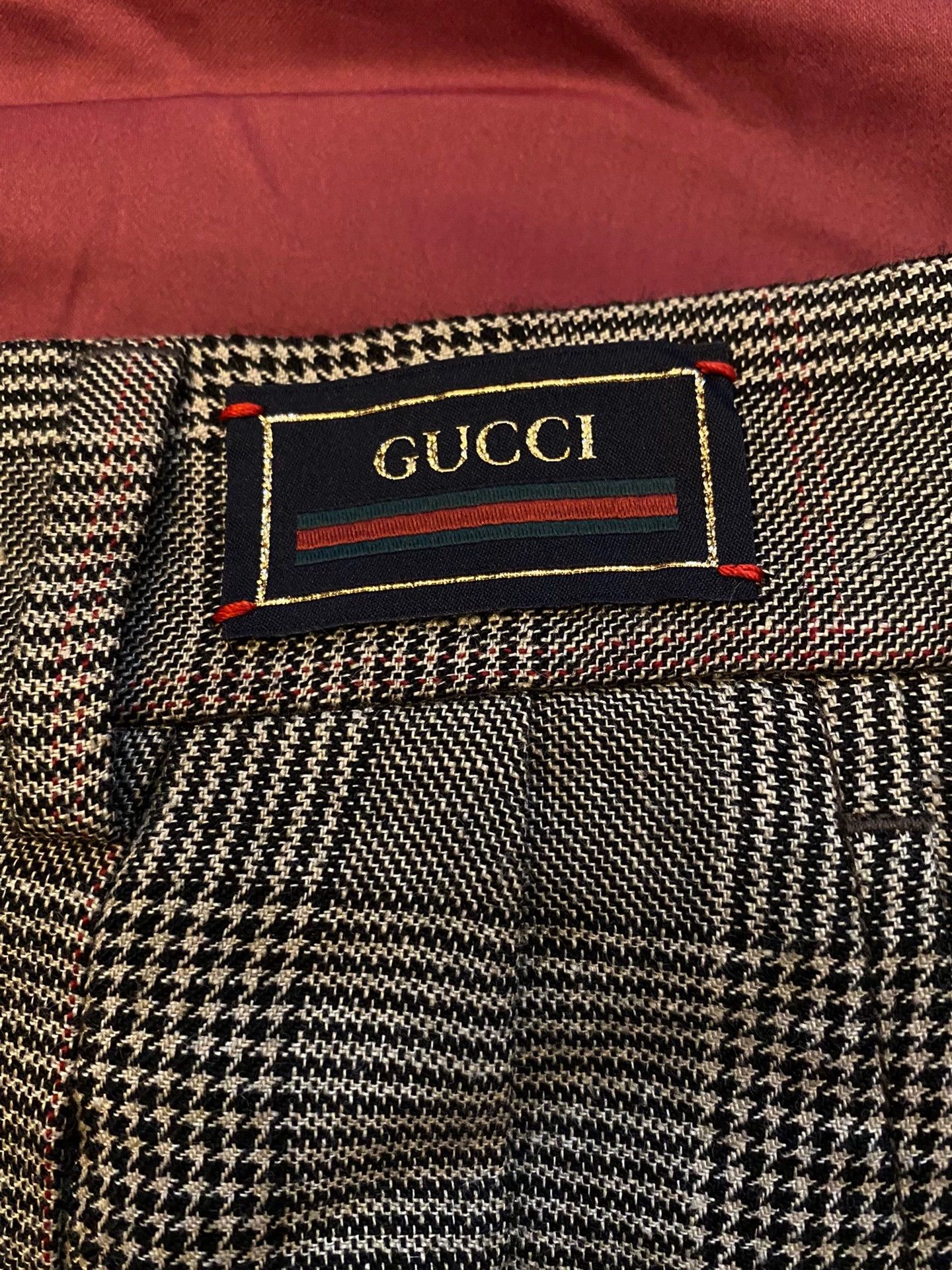 Gucci GUCCI 1921 Blue Label Linen Wool Prince Check Shorts Size US 32 / EU 48 - 4 Thumbnail