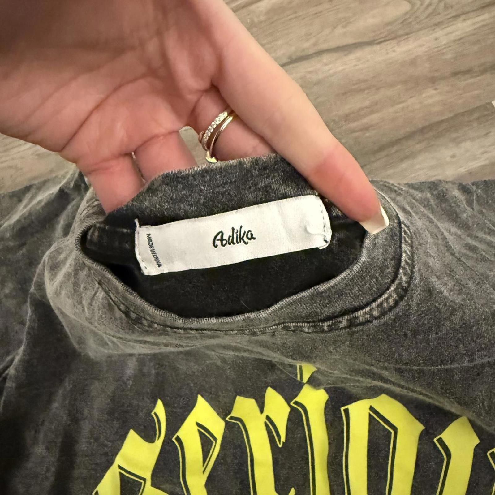Other Washed black “Serious” tee (Adika) Size US M / EU 48-50 / 2 - 2 Thumbnail
