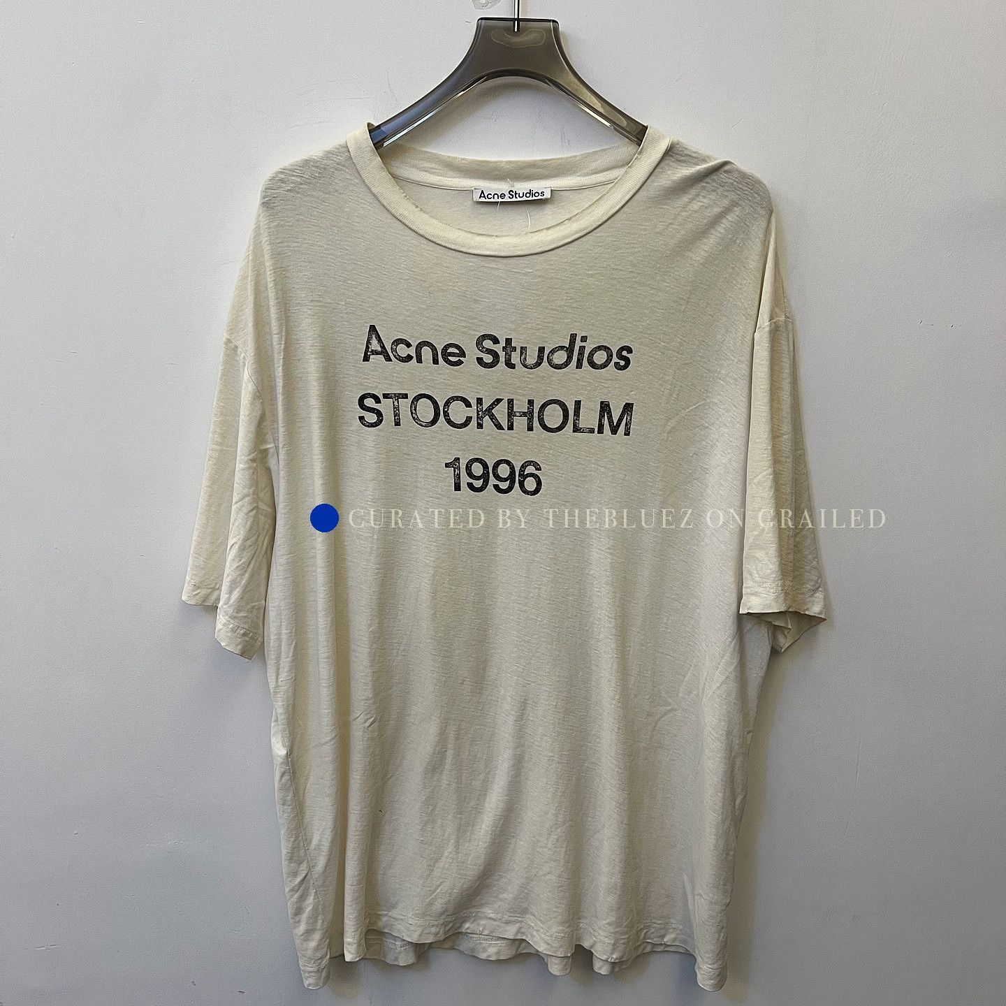 Acne Studios Classic White Logo T-Shirt Size US L / EU 52-54 / 3 - 1 Thumbnail