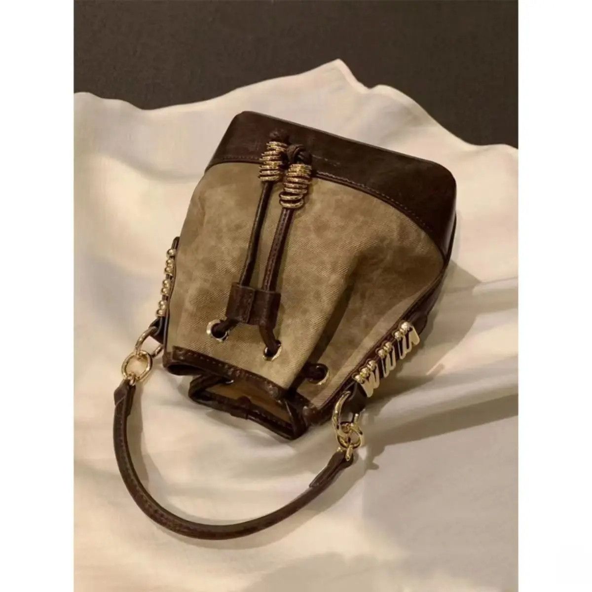 Vintage Retro Bucket Bag Size ONE SIZE - 3 Thumbnail