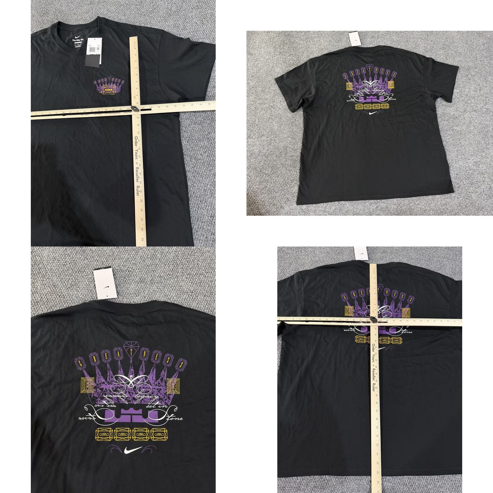 Nike Nike Shirt Mens 2XL Black Greatness Crown Graphic Lebron James Basketball Shirt Mens 2XL Black Greatness Crown Nike Swoosh Graphic Tee Size US XXL / EU 58 / 5 - 8 Thumbnail