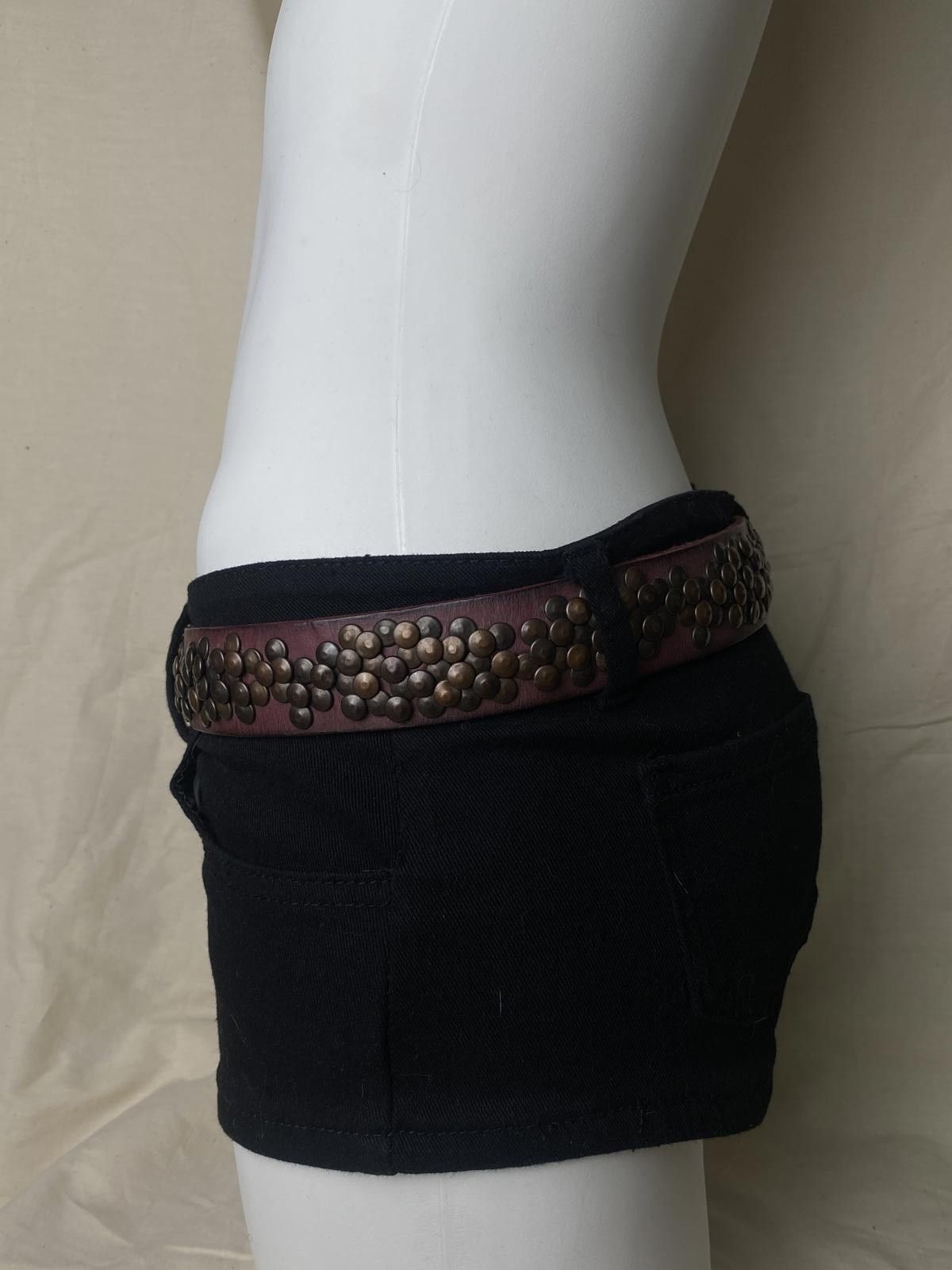 Freeman T. Porter Freeman T Porter Vtg Style Studded Genuine Red Leather Belt Size ONE SIZE - 5 Thumbnail