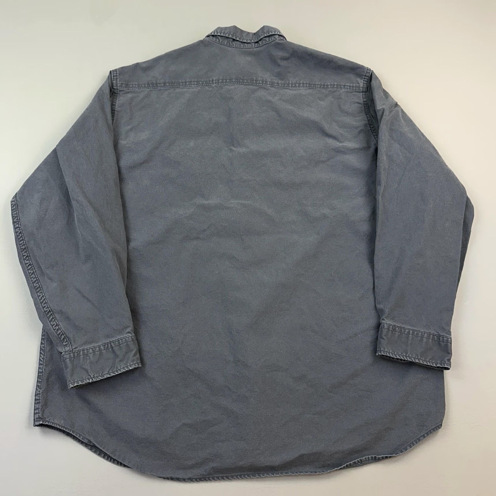 Carhartt VINTAGE Carhartt Shirt Mens 2XL Gray Button-Down Workwear Heavyweight Y2K Mens Size US XXL / EU 58 / 5 - 7 Thumbnail