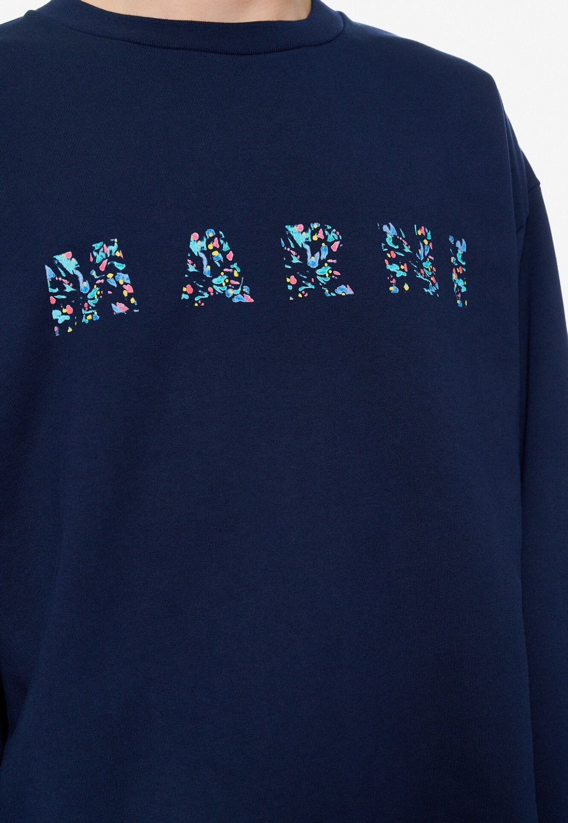 Marni Last Marni Floral Logo Print Cotton Jersey Sweatshirt Size US XL / EU 56 / 4 - 3 Thumbnail