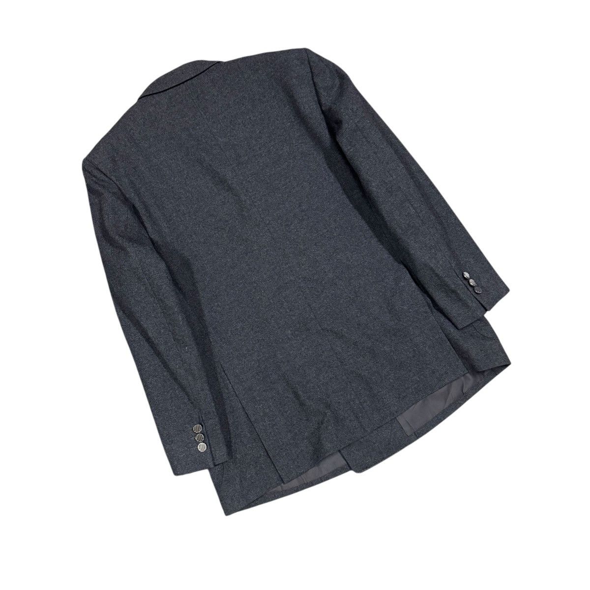 Lanvin Vtg🔥Lanvin Paris Gray Double Breasted Lana Wool Jacket Size 36R - 14 Thumbnail