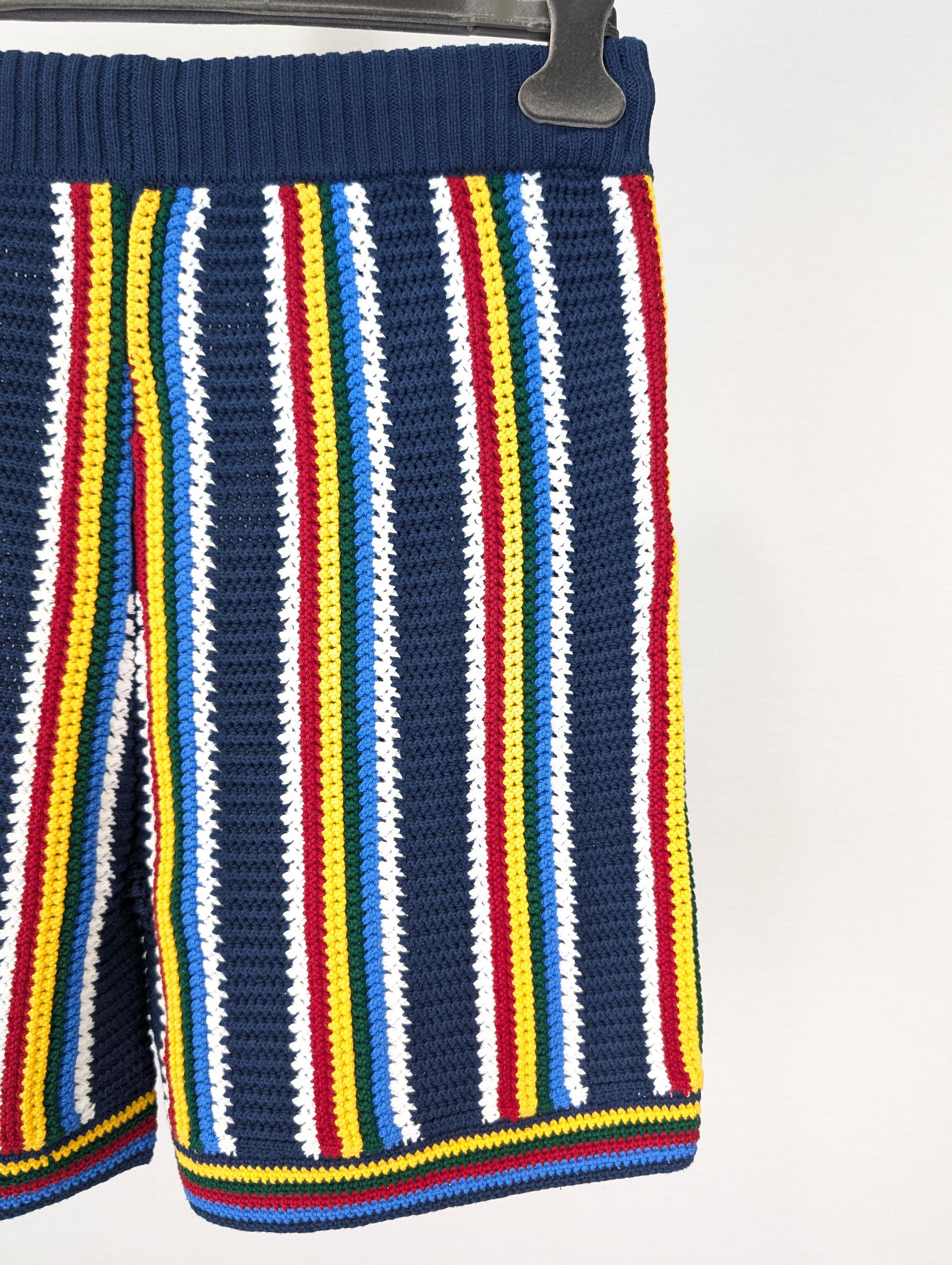 Casablanca o1rshd1 DUP / Cotton Crochet Shorts in Navy Size US 36 / EU 52 - 12 Thumbnail