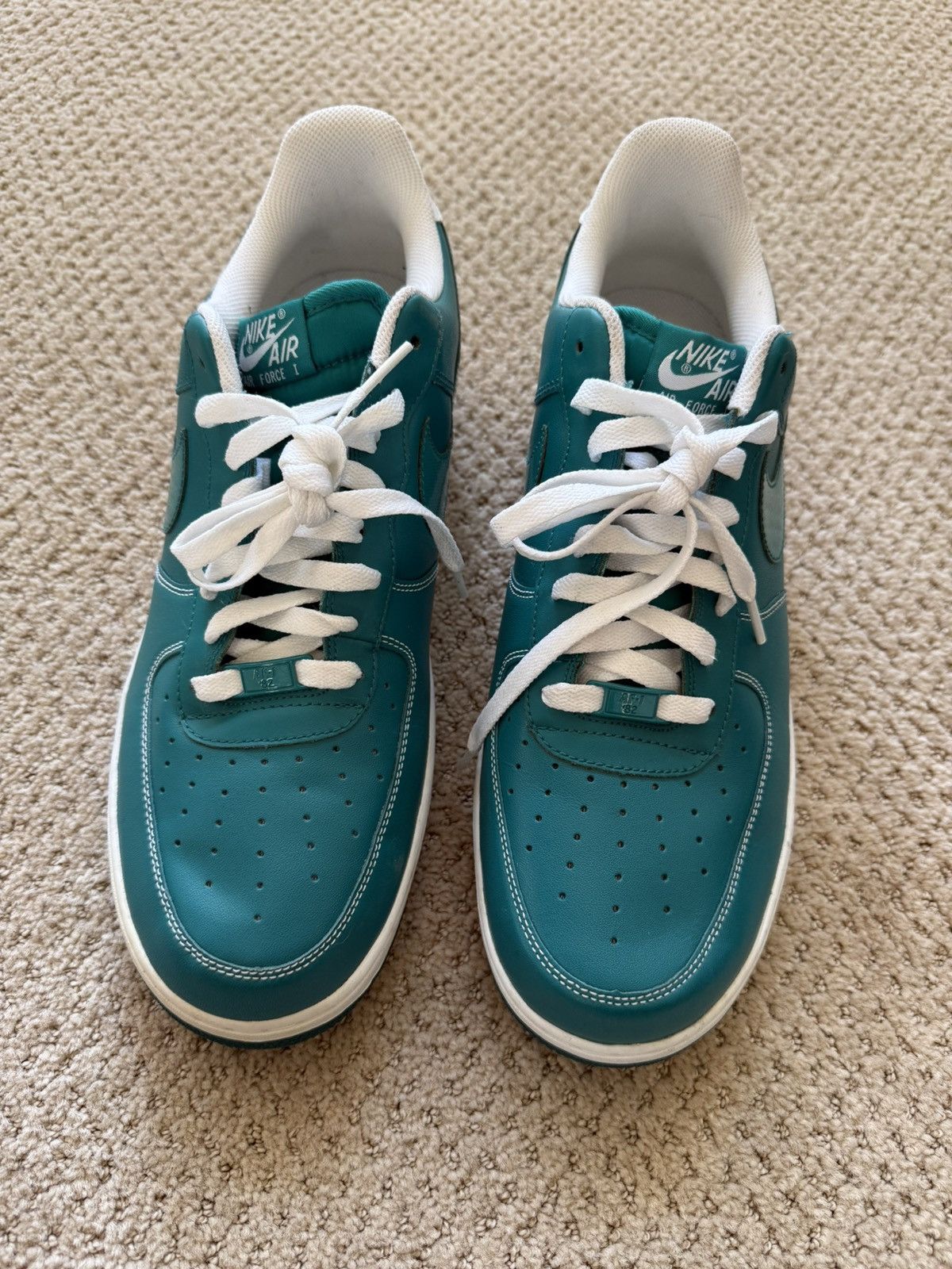 Nike ***RARE LUSH TEAL AIRFORCE 1 Size US 13 / EU 46 - 2 Thumbnail