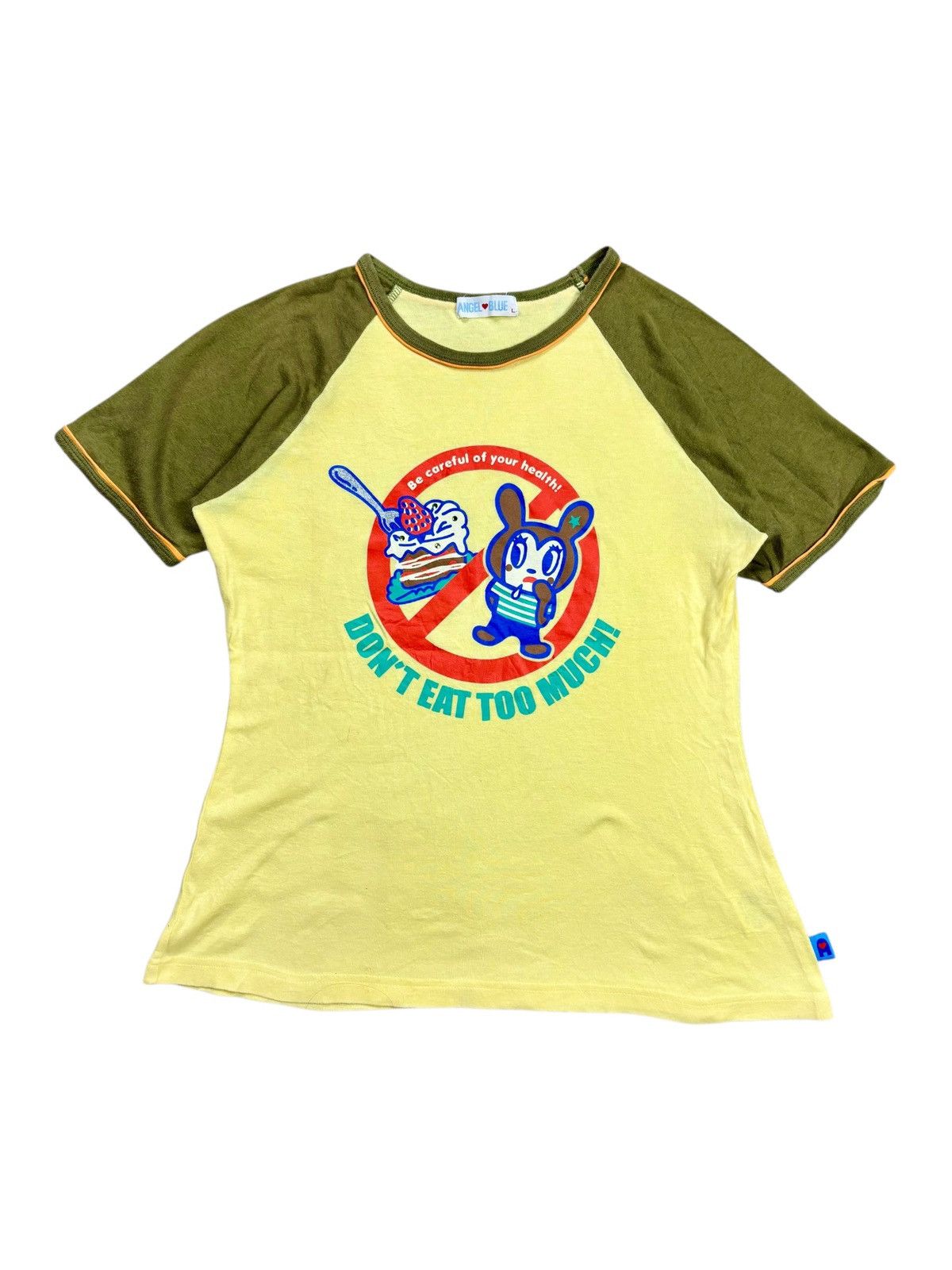 Angel Blue 2000s Angel Blue - Don't Eat Too Much Baby Tee Size M / US 6-8 / IT 42-44 - 1 Thumbnail