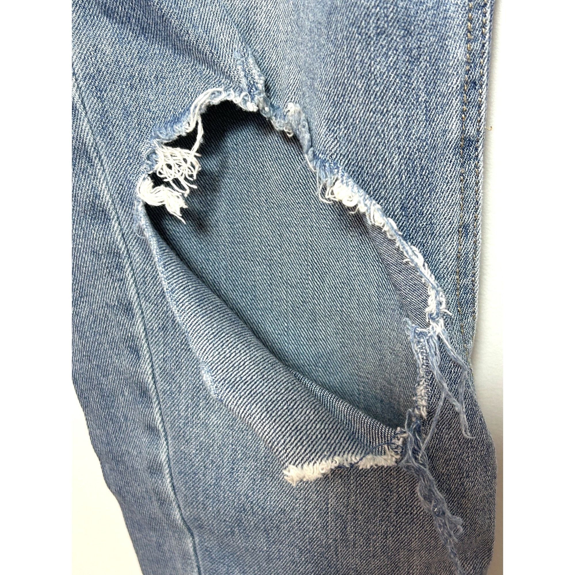 Other Wild Fable Women’s Jeans 0 Blue High Rise Distressed Tapered Size 25" / US 0 / IT 36 - 9 Thumbnail