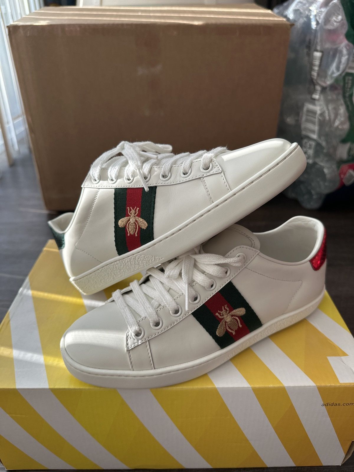 Gucci Gucci Ace Embroidered Women’s Sneaker Sz. 36 Size US 6 / IT 36 - 1 Thumbnail