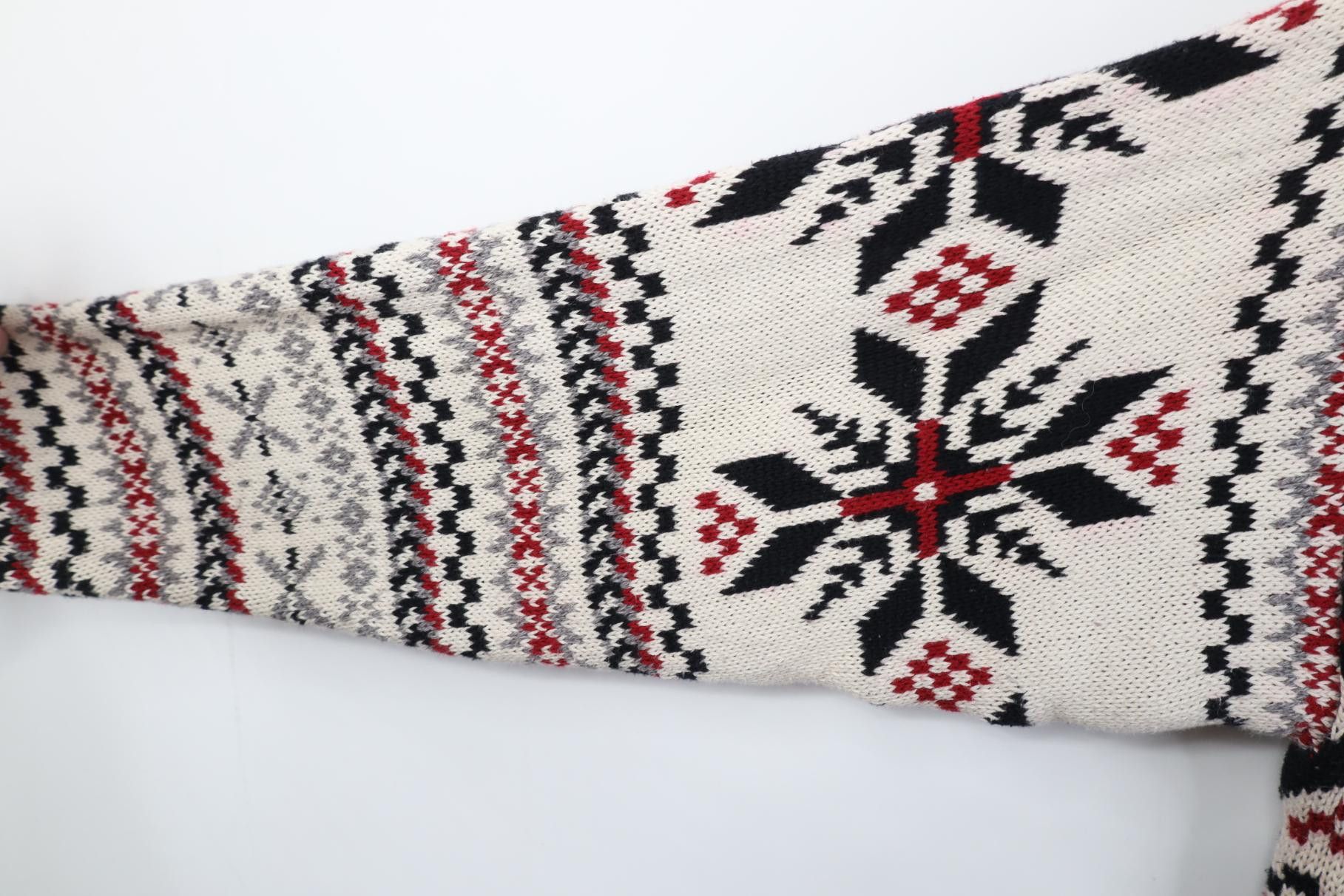 Vintage Vintage 90s Streetwear Knit Fair Isle Snowflake Sweater Size US XL / EU 56 / 4 - 7 Thumbnail