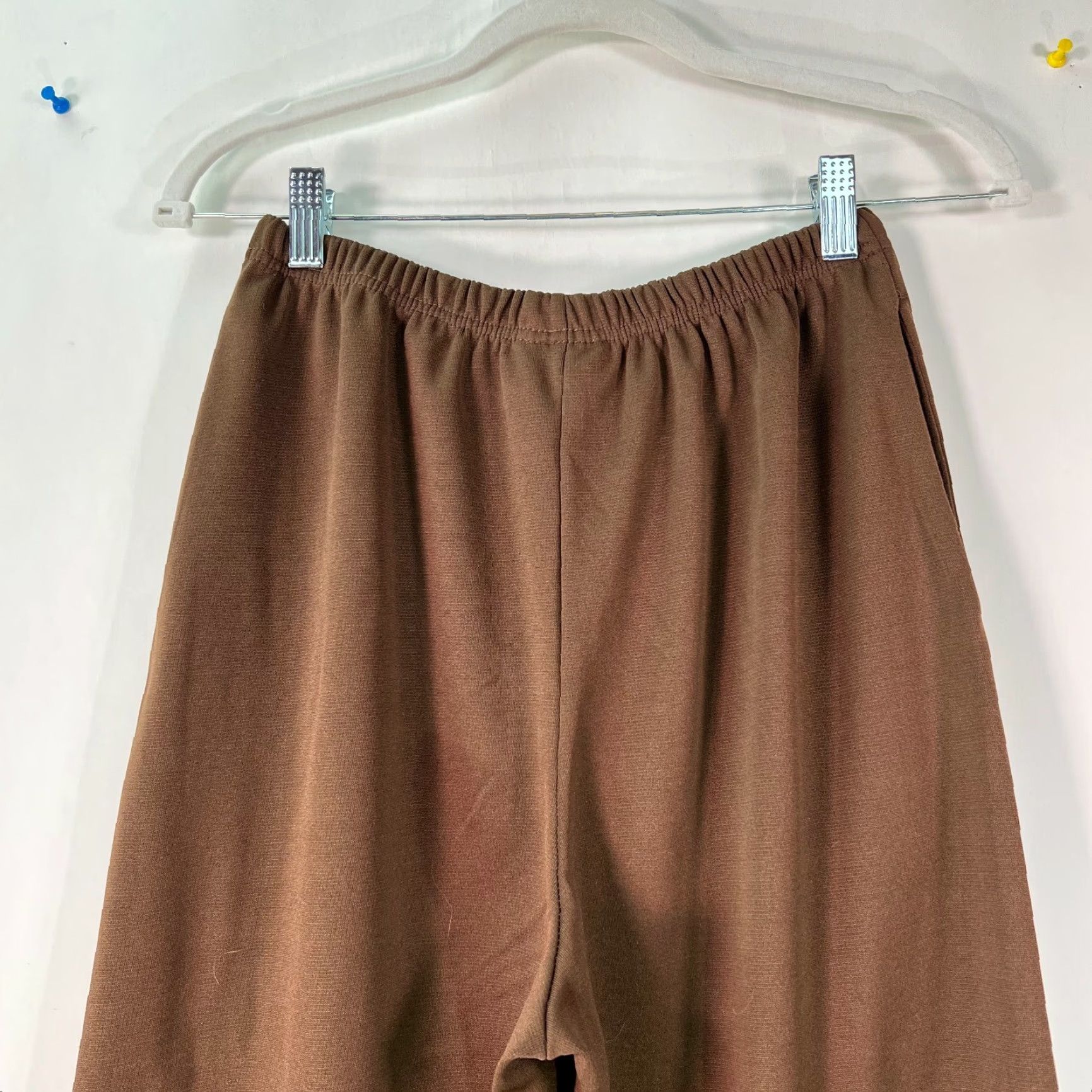 Blair Blair Womens Brown High Rise Flat Front Elastic Waist Pull On Casual Pant Size 8 Size 30" / US 8 / IT 44 - 4 Thumbnail