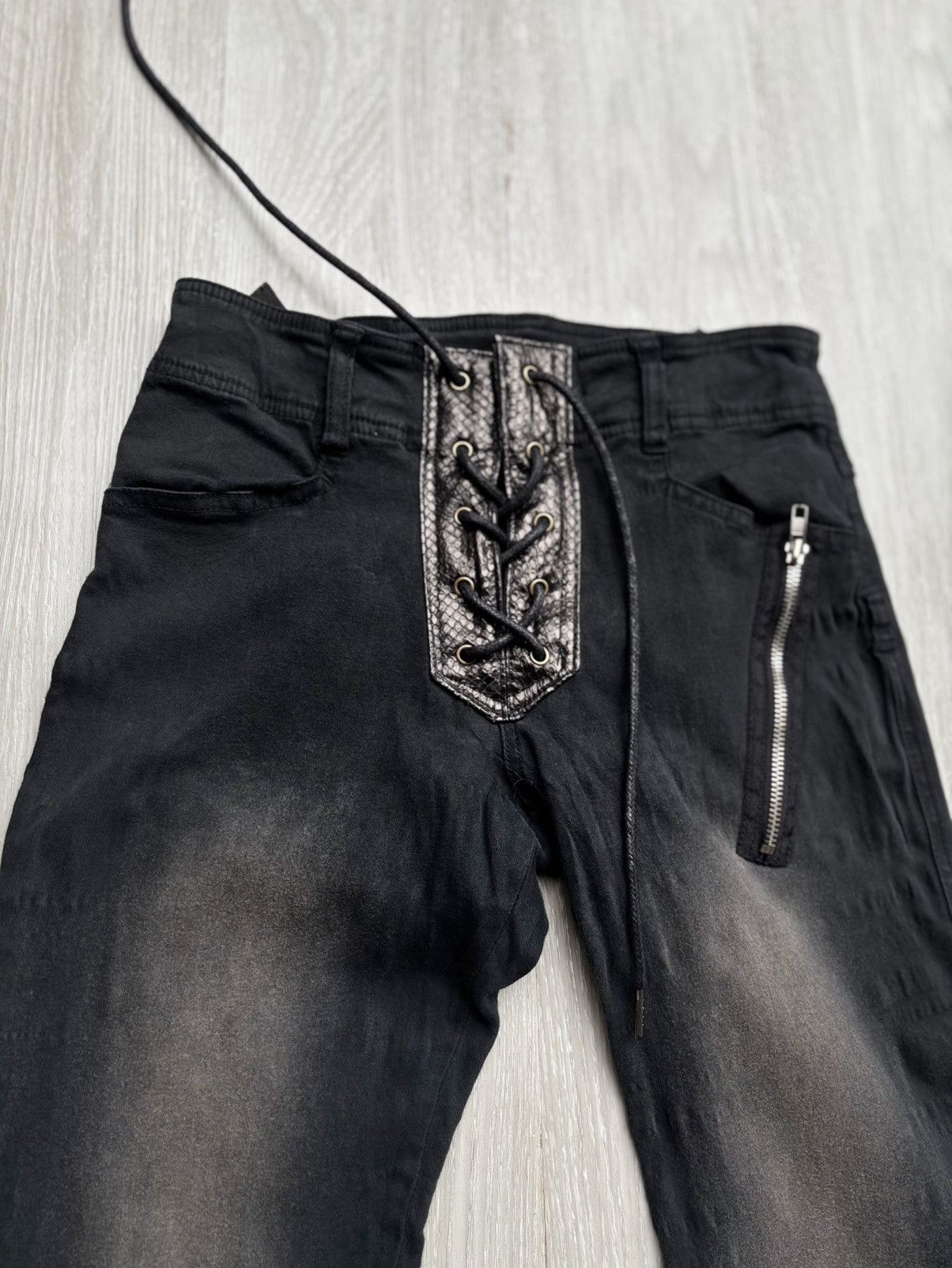 Japanese Brand Algonquins lace up flare pants Size US 26 / EU 42 - 3 Thumbnail