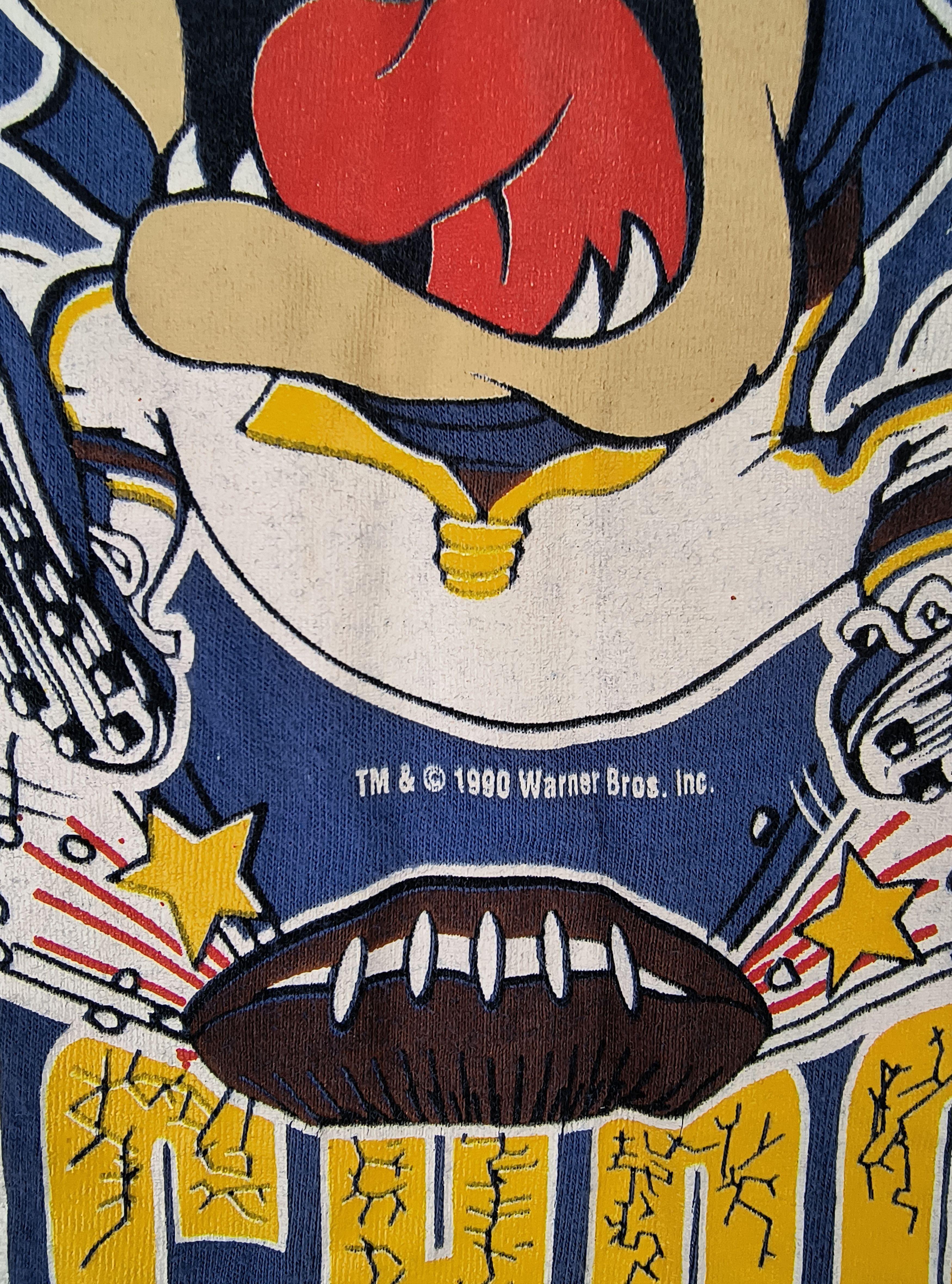 Warner Bros Vintage LA Rams Taz 1990 tee Size US M / EU 48-50 / 2 - 3 Thumbnail