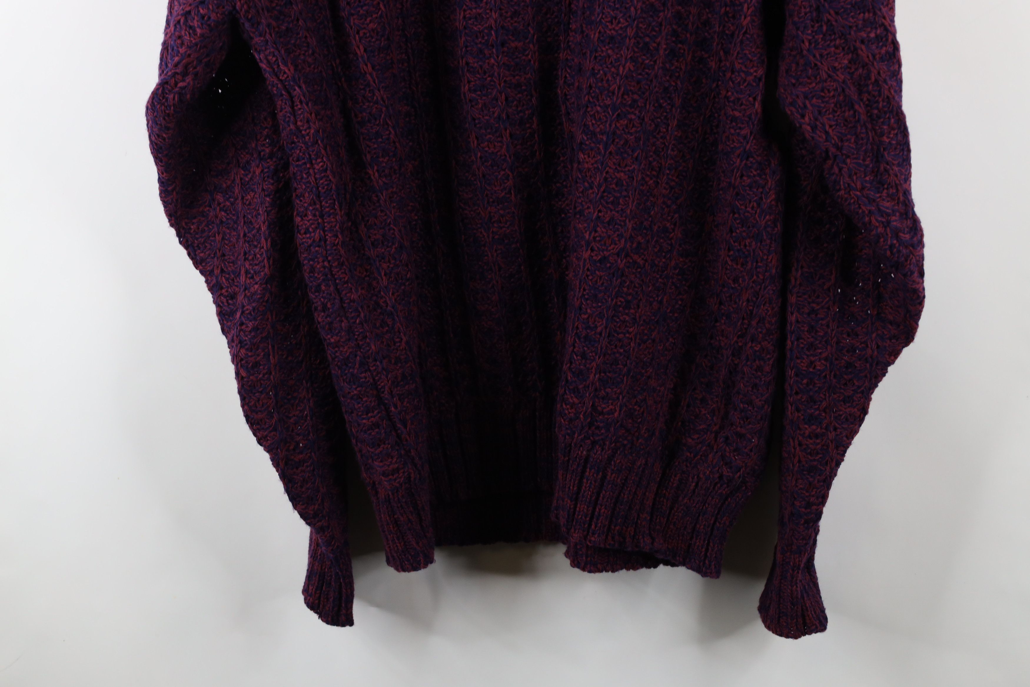 Vintage Vintage 90s Streetwear Chunky Ribbed Knit Crewneck Sweater Size US XXL / EU 58 / 5 - 8 Thumbnail