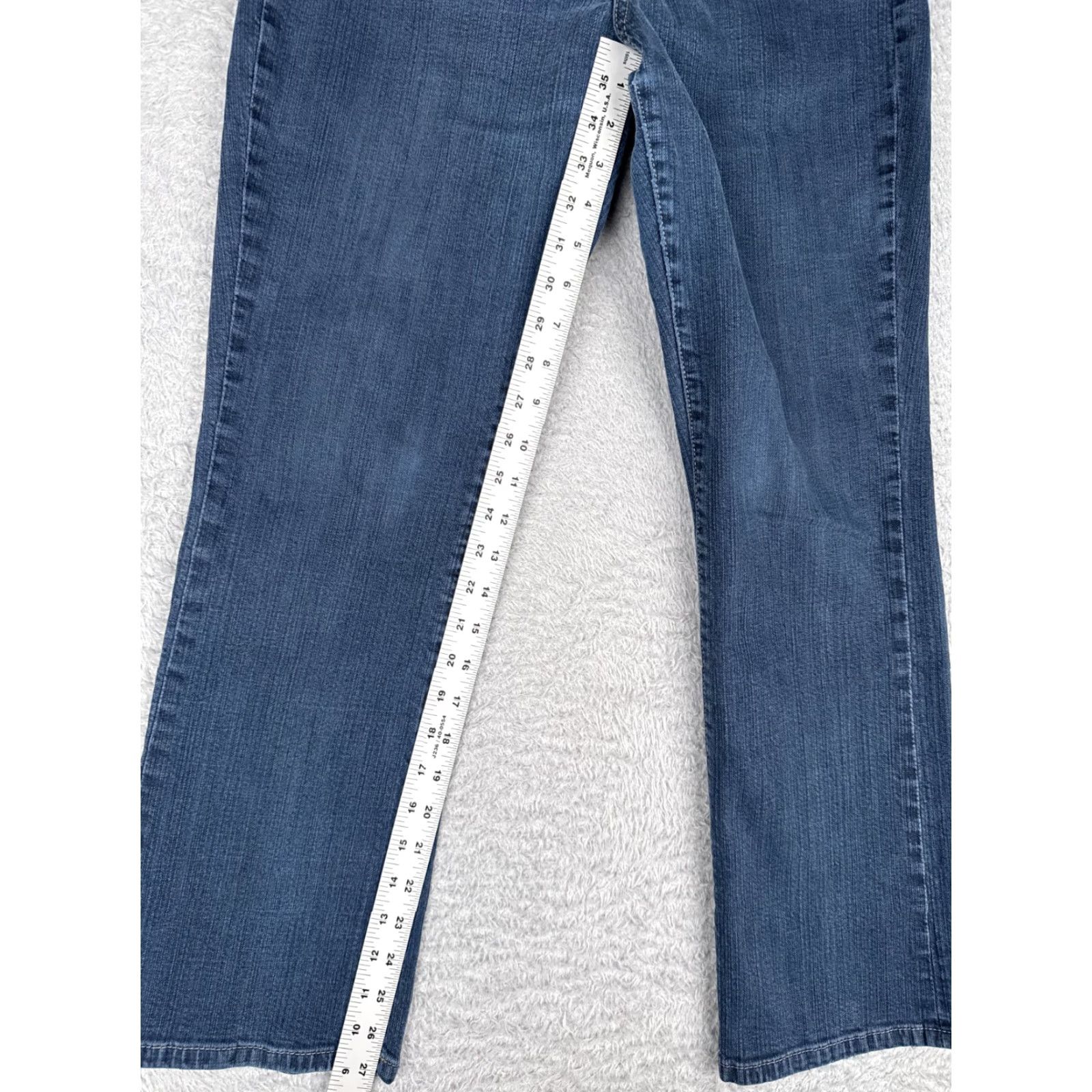 Vintage Chicos Jeans Women Blue Denim Bootcut 0 S 26x28 Mid Rise Cotton Blend Stretch Regular 5-Pocket Design Size 25" / US 0 / IT 36 - 7 Thumbnail