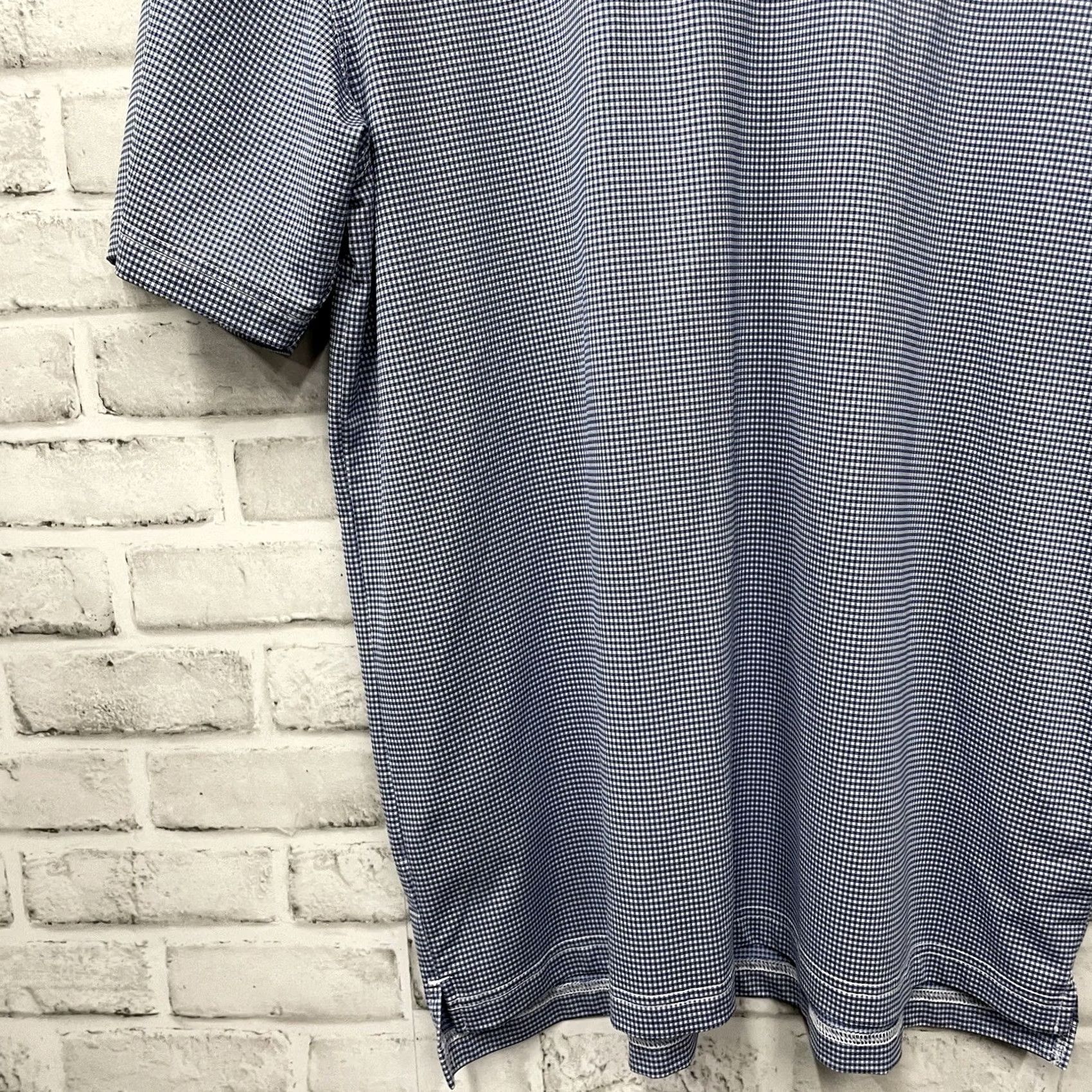 Vintage Straight Down Ravenna Athletic Polo Shirt Mens L Blue Checkered Shirt Size US L / EU 52-54 / 3 - 3 Thumbnail