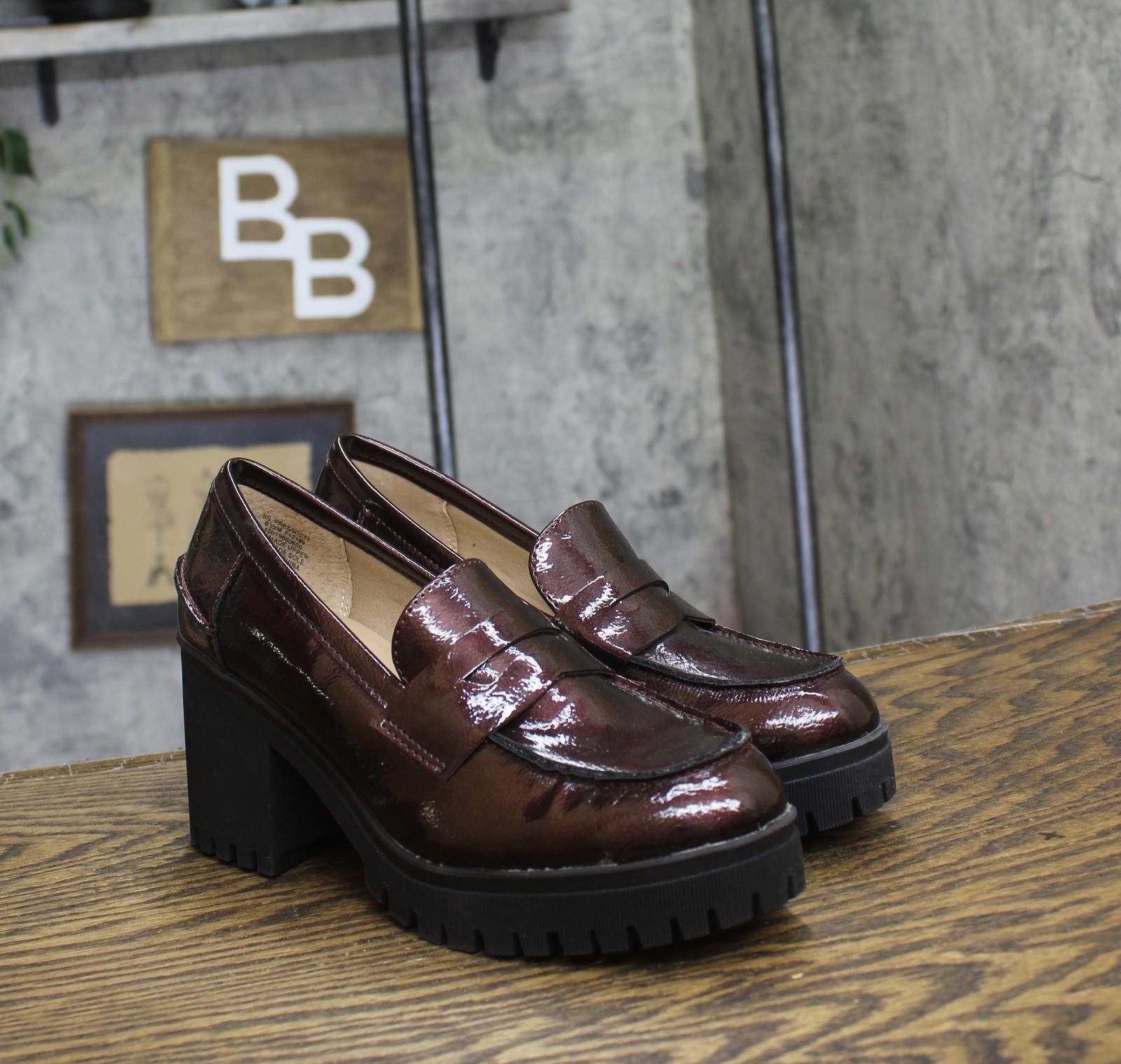 Other Sun + Stone Pumps 10019660600 Wine Patent Red Black 6.5m Size US 6.5 / IT 36.5 - 1 Thumbnail