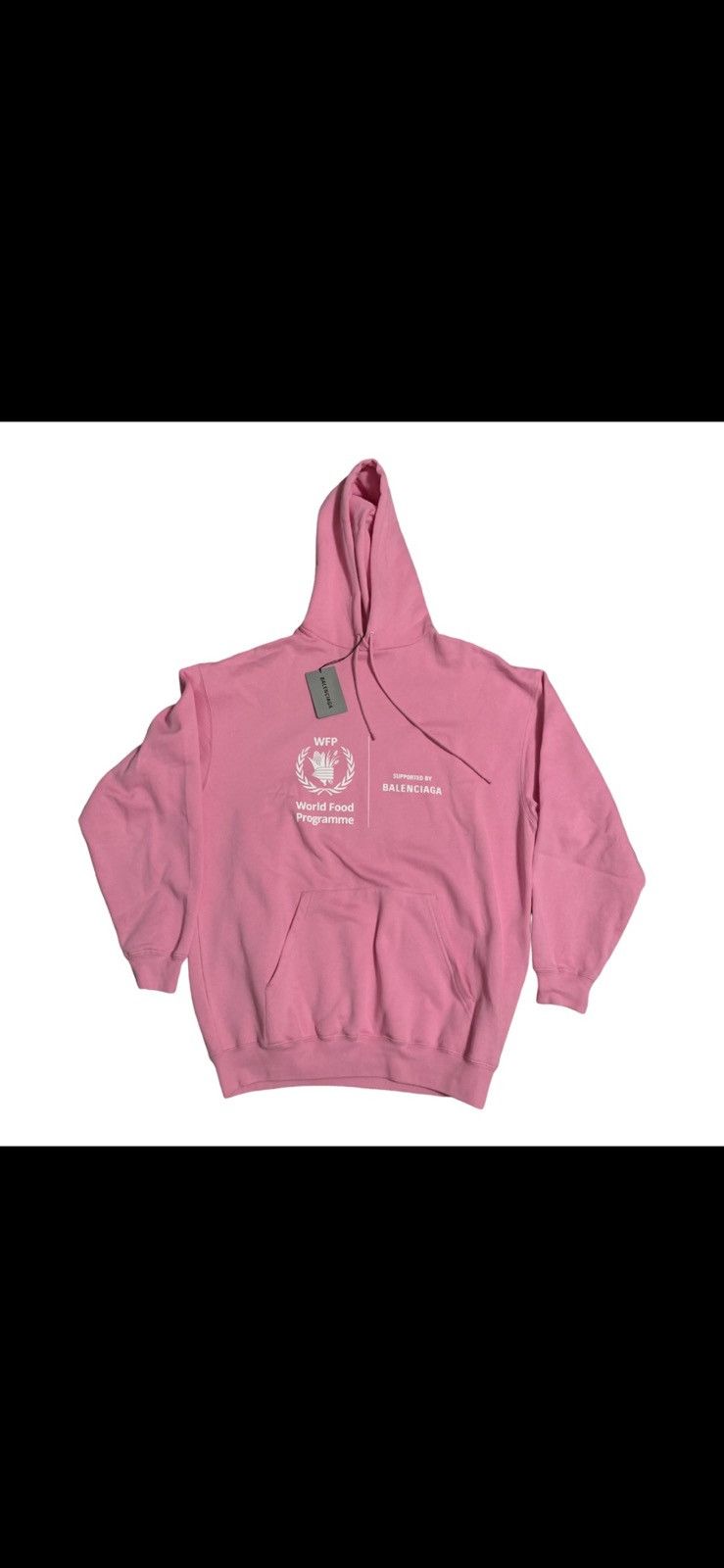 Image of Balenciaga World Food Programme Hoodie in Pink, Men's (Size XS)