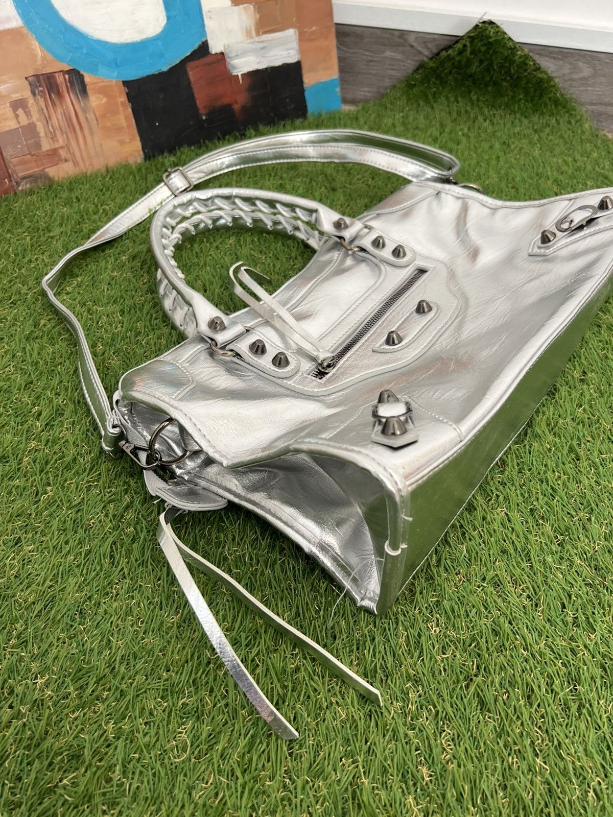 Japanese Brand Vintage Faux Leather Crossbody Bag With Pockets Streetwear Size ONE SIZE - 5 Thumbnail