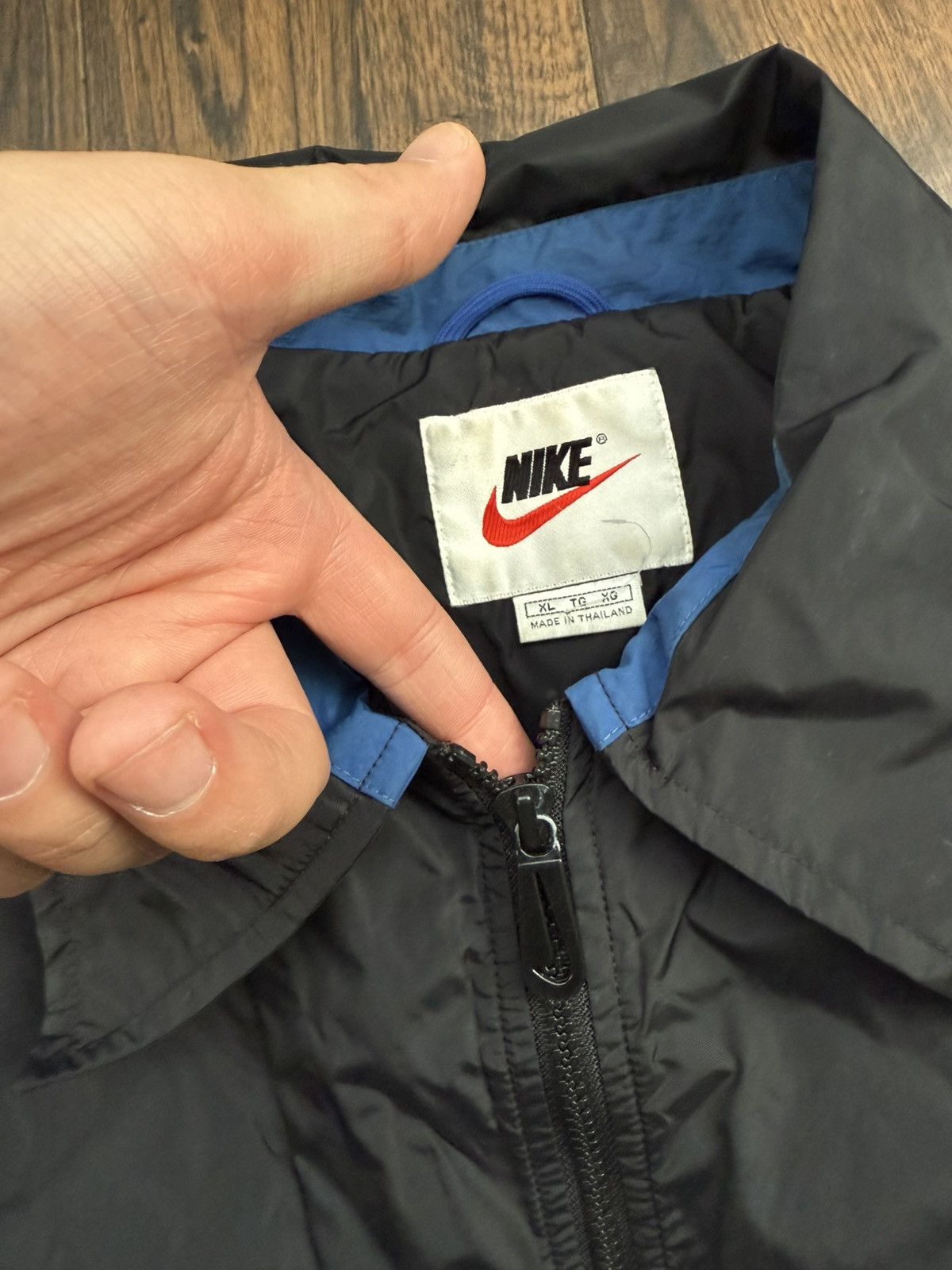 Nike 🔥Vintage y2k Nike Big Swoosh Jacket Size US XL / EU 56 / 4 - 5 Thumbnail