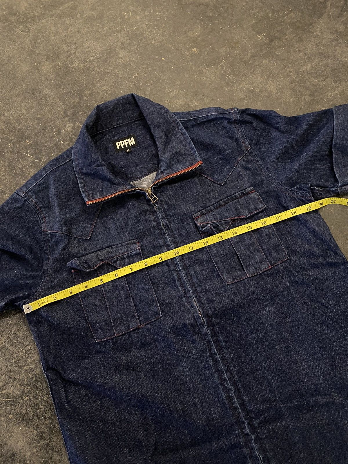 Japanese Brand × Other × PPFM Ppfm denim shirt zipper Size US M / EU 48-50 / 2 - 6 Thumbnail