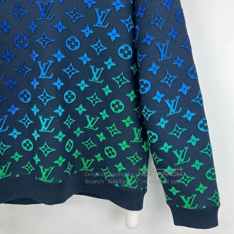 Louis Vuitton Louis Vuitton Blue Green Gradient Sweatshirt. Size US XXL / EU 58 / 5 - 5 Thumbnail