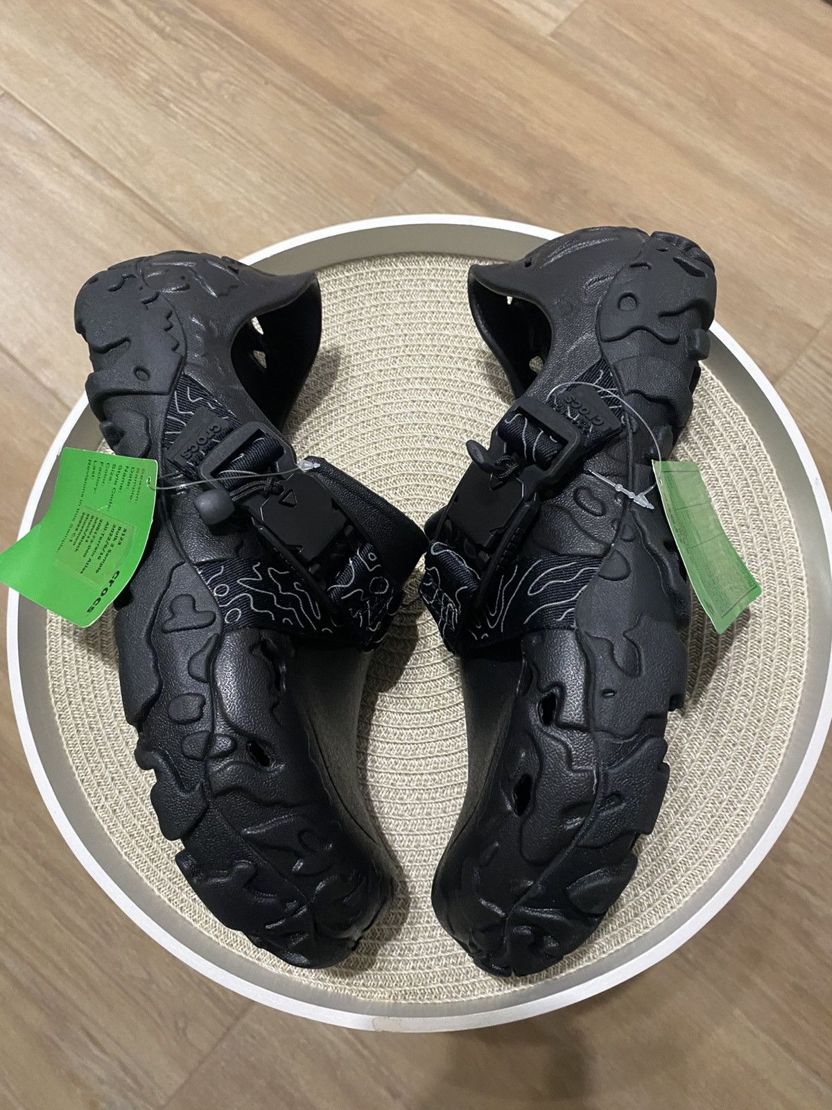 Crocs NWT Crocs All-Terrain Atlas Black Slip on Strap Sandals Size US 9 / EU 42 - 5 Thumbnail