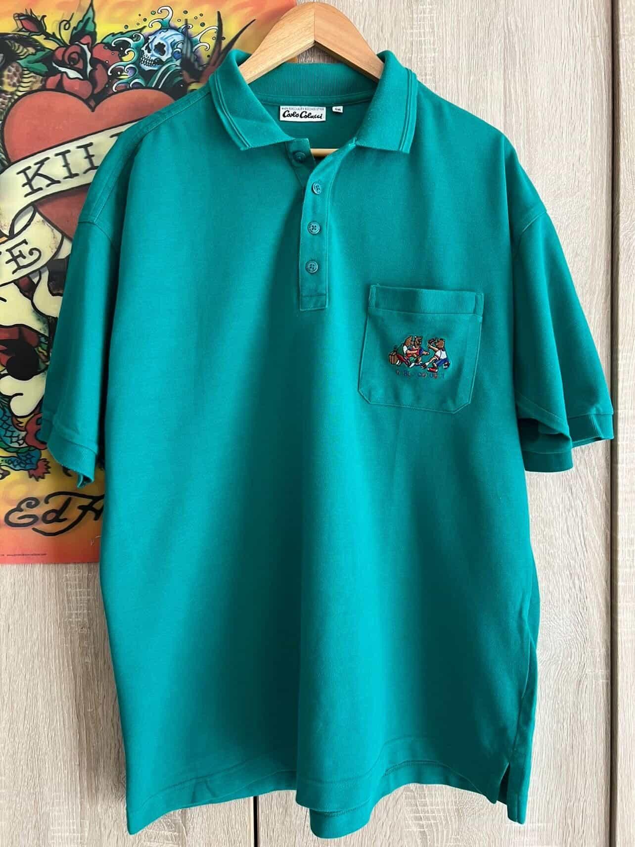 Carlo Colucci Carlo Colucci vintage polo shirt men's Size US XL / EU 56 / 4 - 3 Thumbnail