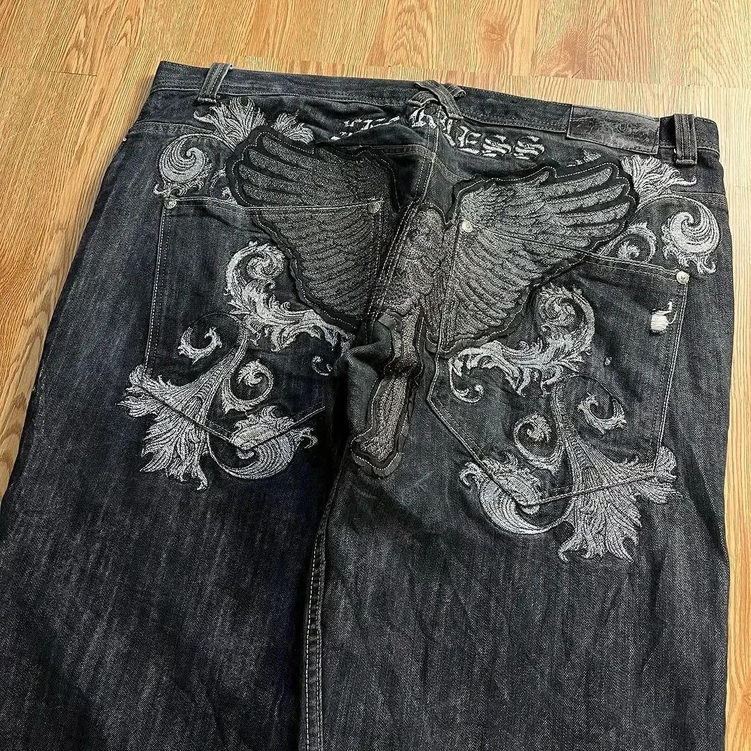 Designer × Japanese Brand Eagle Embossed Jean Size US 37 - 4 Thumbnail