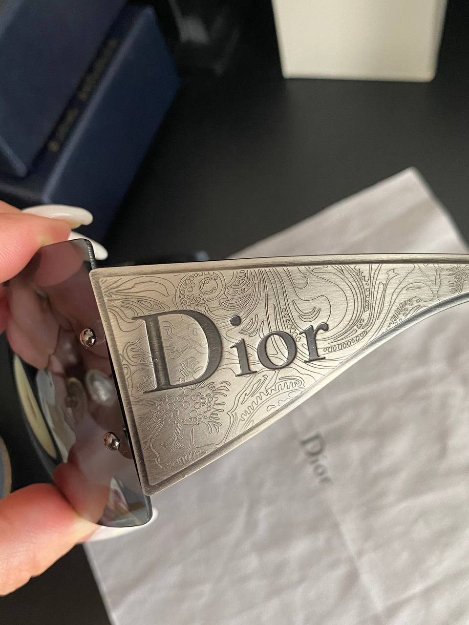 Christian Dior Monsieur Christian Dior “Western” Limited Vintage Shield Sunglasses Size ONE SIZE - 13 Thumbnail