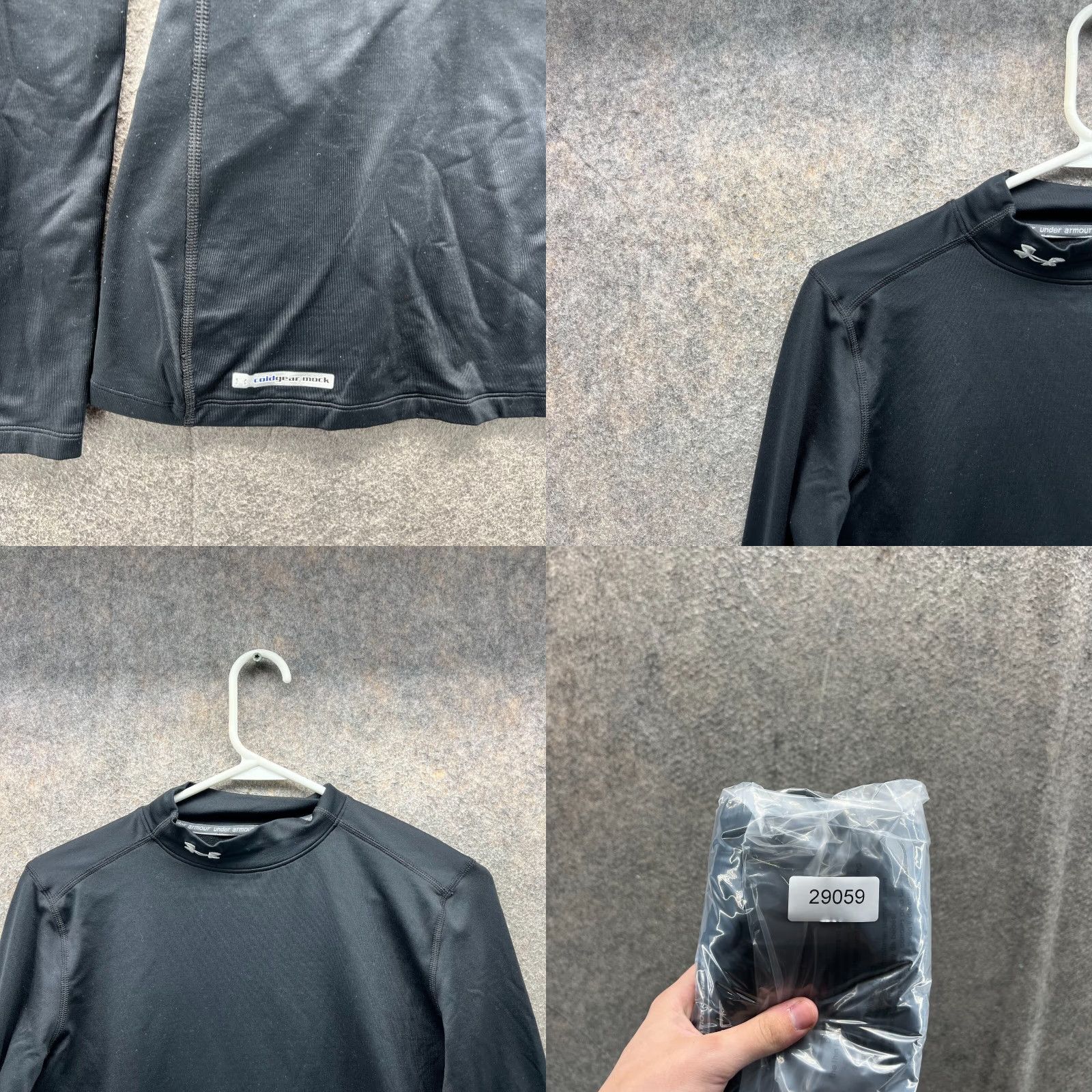 Under Armour Under Armour Sweatshirt Mens Medium Black Compression Coldgear Fitted Knit UA Shirt Pullover Slim Knit Size US M / EU 48-50 / 2 - 8 Thumbnail